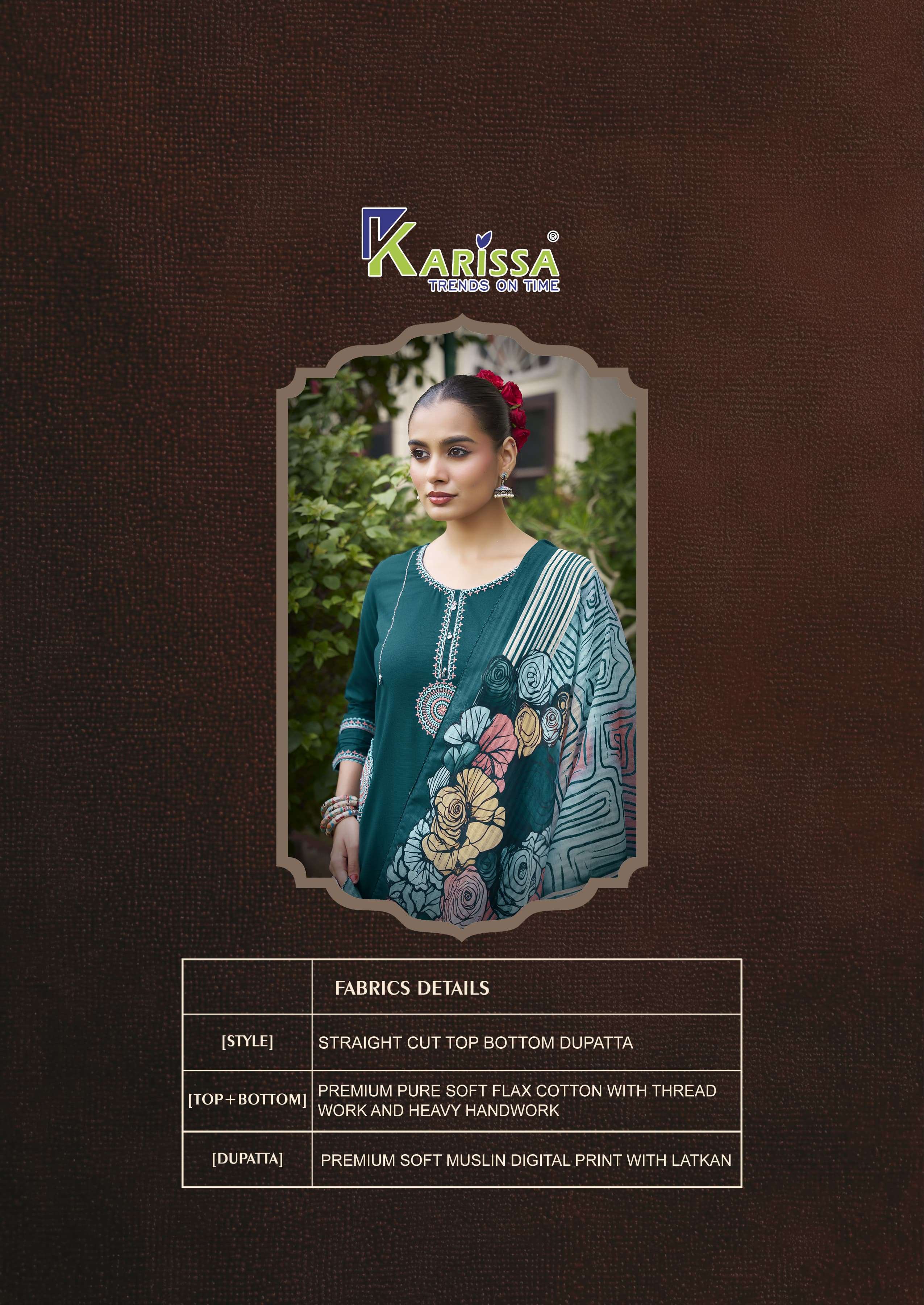 KARISSA PRESENTS SANIA  FANCY HEAVY COTTON FLAX KURTIS CATALOG WHOLESALER AND EXPORTER IN SURAT