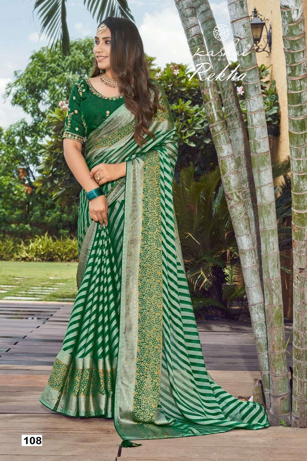 kashvi creation presents rekha brasso best saree catalog wholesaler and exporter in surat