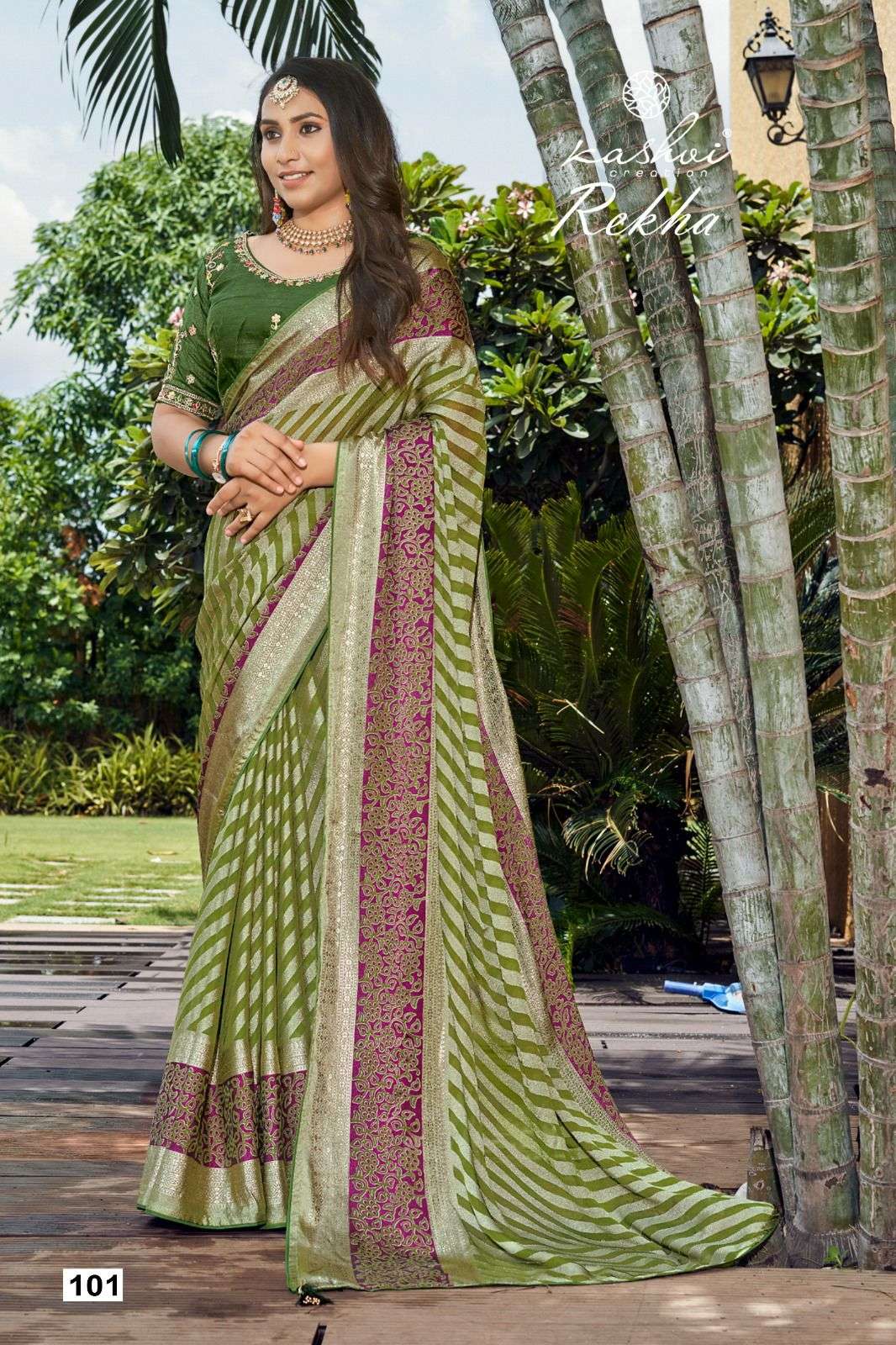 kashvi creation presents rekha brasso best saree catalog wholesaler and exporter in surat