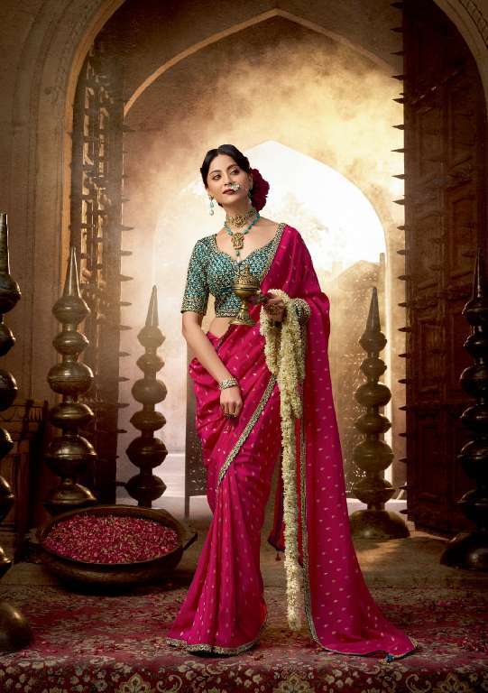 Kira Creation Presents Kashvi Wholesale Pure Viscous Crepe With Hand Dying And Butti Festival Wear Sarees Catalog wholesaler And Exporter 