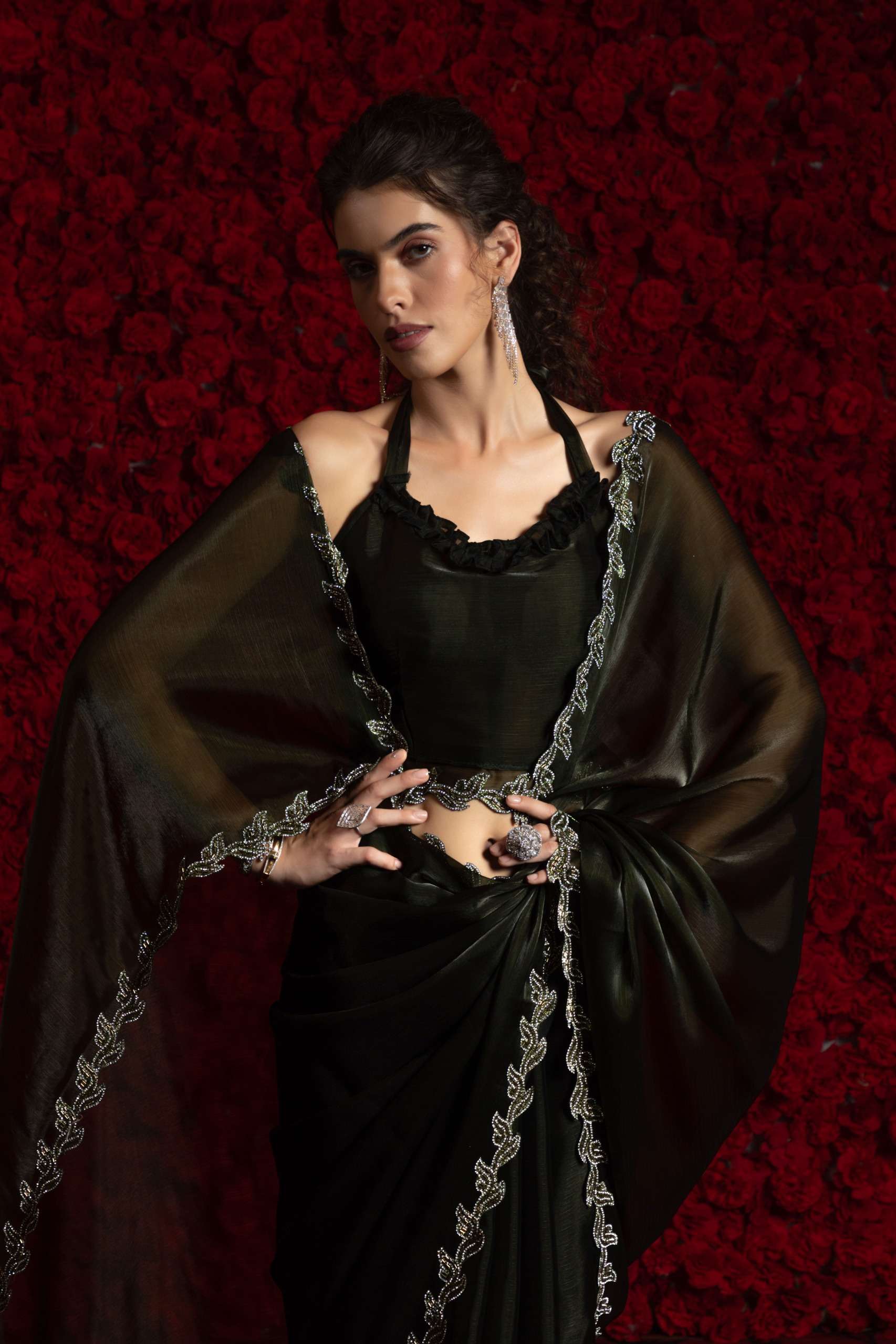 Mehek Presents Mehek 1238 Series Tissue Chiffon Shop Trendy Sarees Catalog Wholesaler And Exporter 