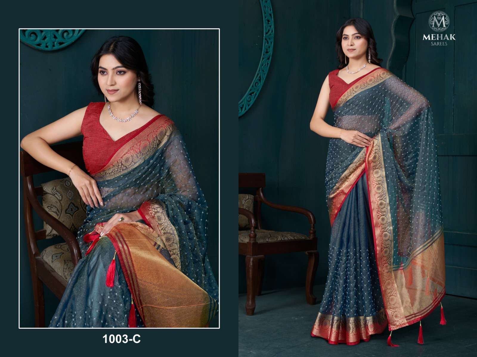 Mehek Saree presents 1003 Colors Fancy Saree Collection Catalog 