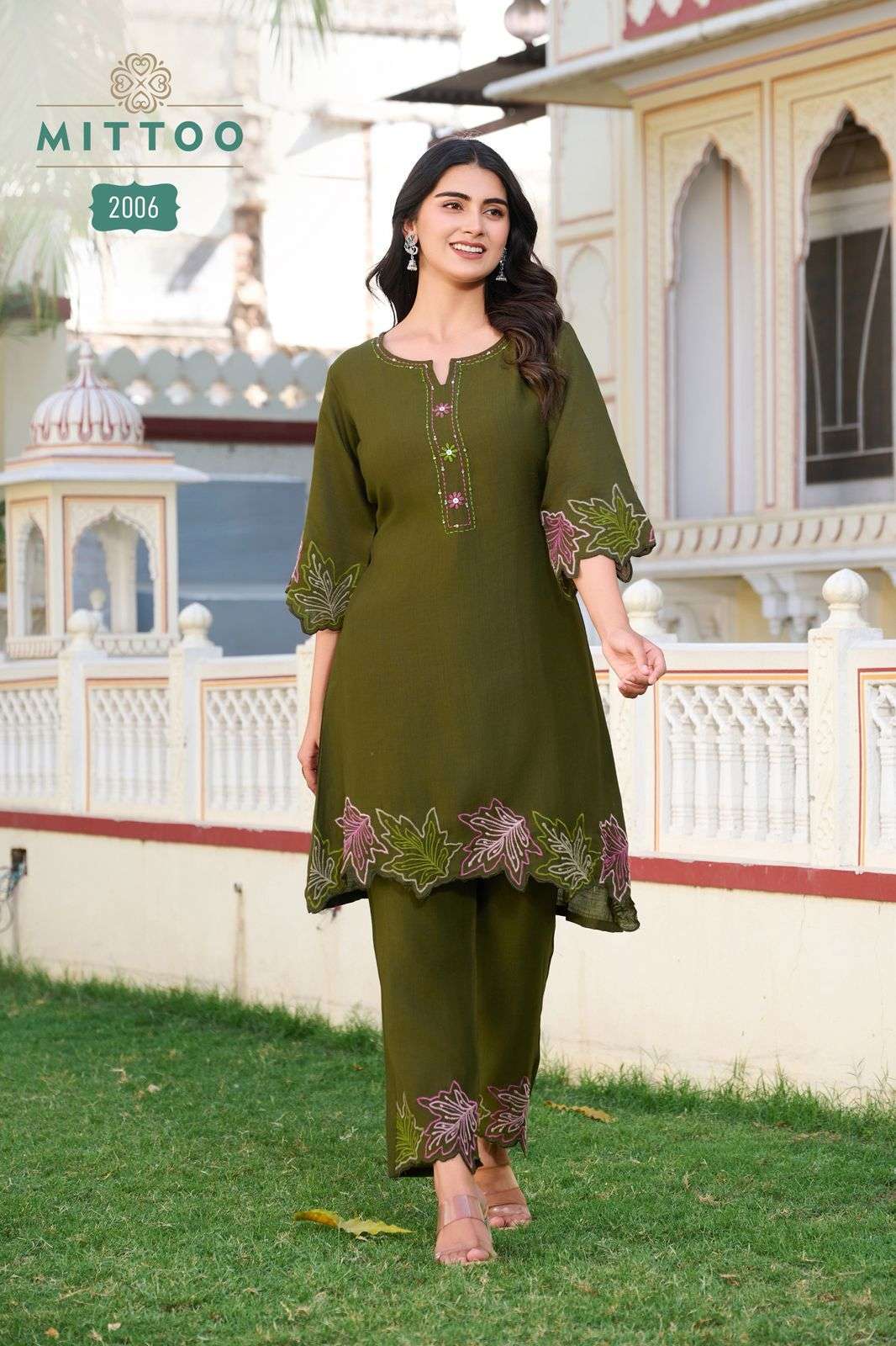 Mittoo presents Krivaa viscose designer Cord Set Catalog Wholesaler