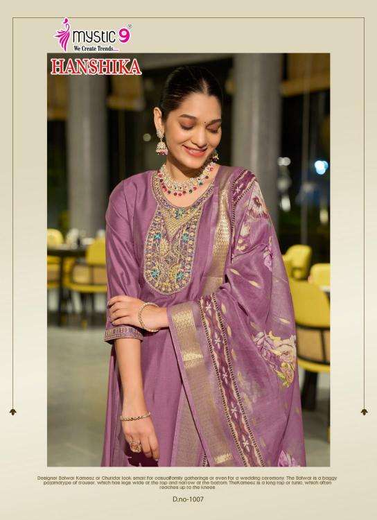 MYSTIC9 PRESENTS HANSIKA VOL-1 FANCY ANARKALI KURTIS CATALOG WHOLESALER AND EXPORTER 