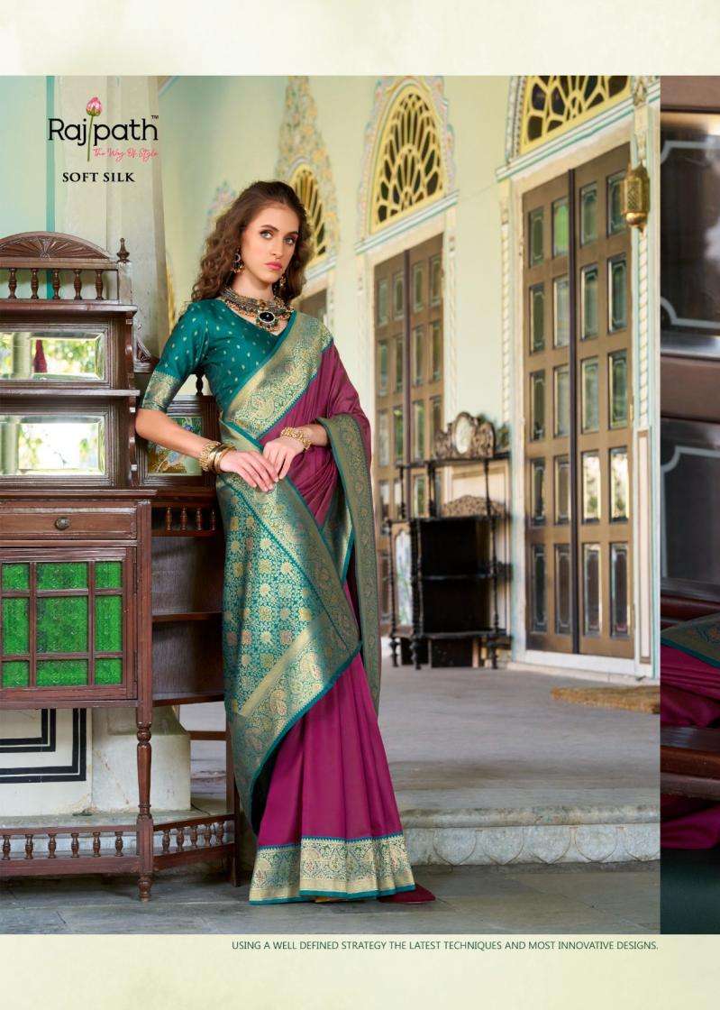 Rajpath Presents Chandan Silk Soft Silk Traditional Sarees Catalog Wholesaler And Exporter 