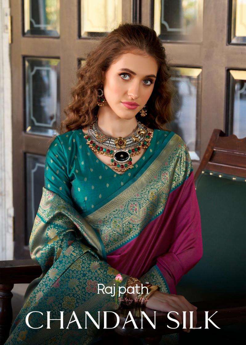 Rajpath Presents Chandan Silk Soft Silk Traditional Sarees Catalog Wholesaler And Exporter 