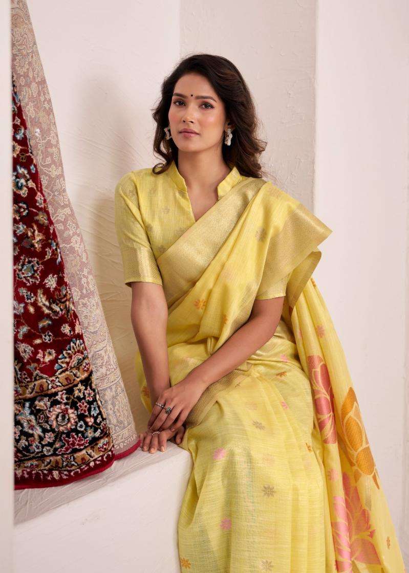 Rajpath Presents Dinamic Silk Linen Pretty Look Best Saree Catalog Wholesaler And Exporter 