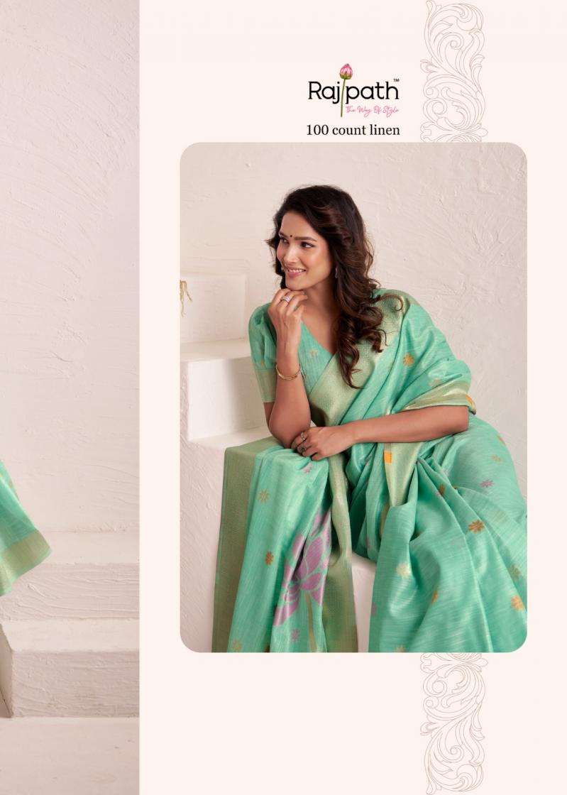 Rajpath Presents Dinamic Silk Linen Pretty Look Best Saree Catalog Wholesaler And Exporter 