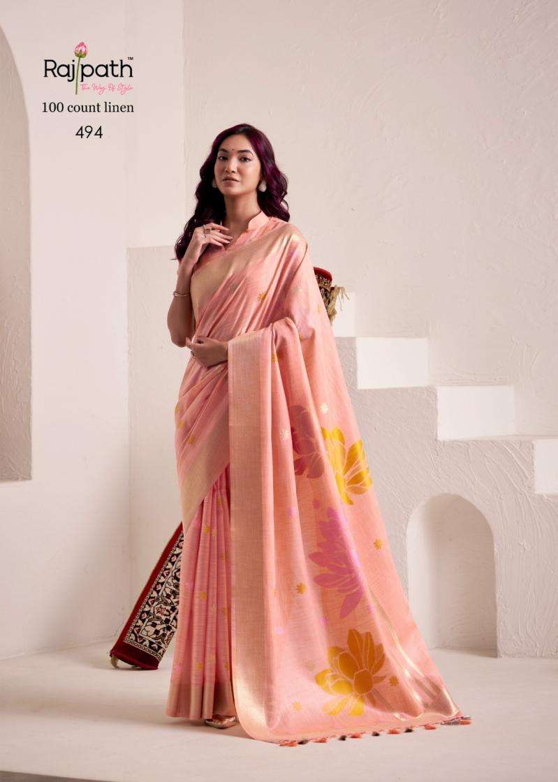Rajpath Presents Dinamic Silk Linen Pretty Look Best Saree Catalog Wholesaler And Exporter 
