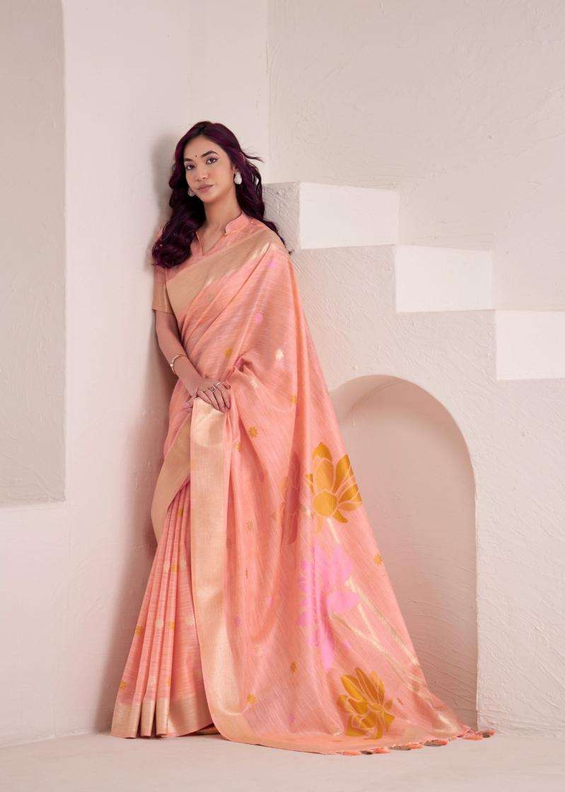Rajpath Presents Dinamic Silk Linen Pretty Look Best Saree Catalog Wholesaler And Exporter 