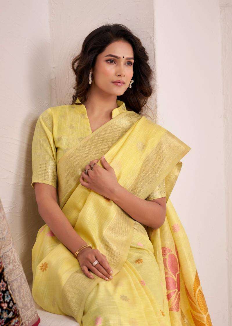 Rajpath Presents Dinamic Silk Linen Pretty Look Best Saree Catalog Wholesaler And Exporter 