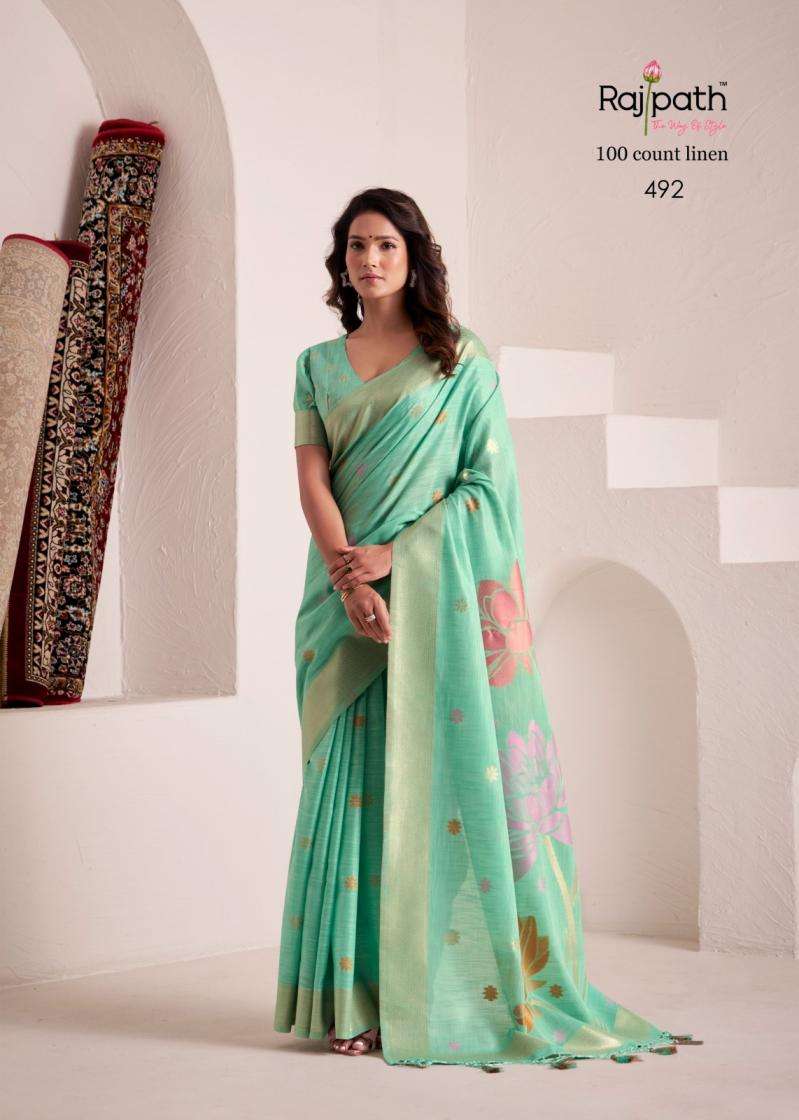 Rajpath Presents Dinamic Silk Linen Pretty Look Best Saree Catalog Wholesaler And Exporter 