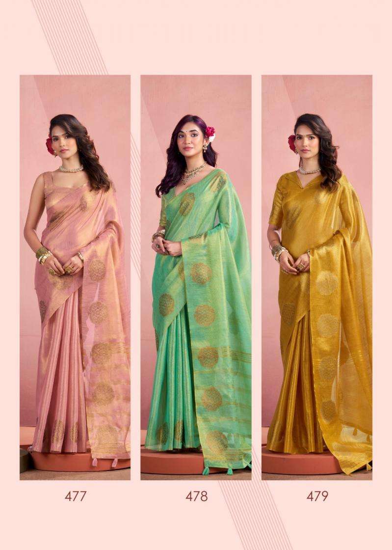Rajpath Presents Mini Silk Tissue Trendy Fancy Weaving Saree For Womens Catalog Wholesaler And Exporter 