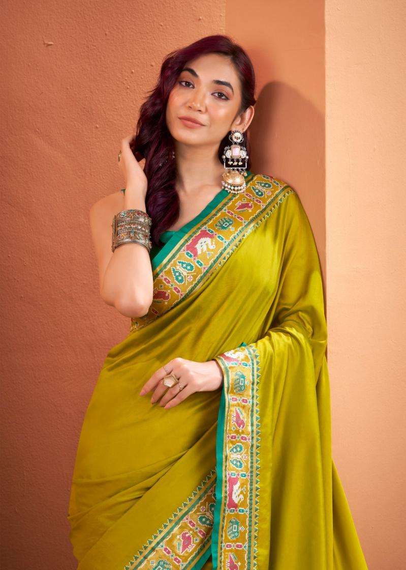 Rajpath Presents Vrundavn Silk With Patola Weaving Shop Trendy Sarees Catalog Wholesaler And Exporter In Surat