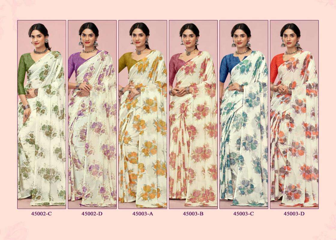 Ruchi Presents Star Chiffon Vol-200 Chiffon Hit Design Saree Catalog Wholesaler And Exporter 