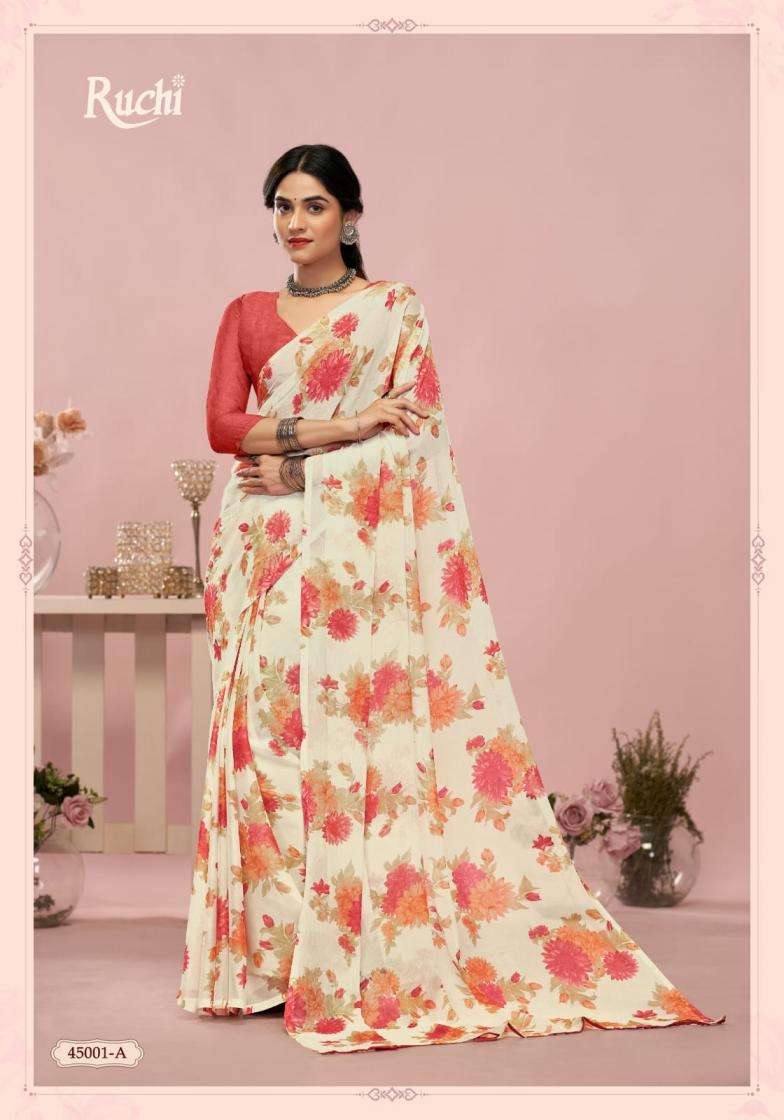 Ruchi Presents Star Chiffon Vol-200 Chiffon Hit Design Saree Catalog Wholesaler And Exporter 