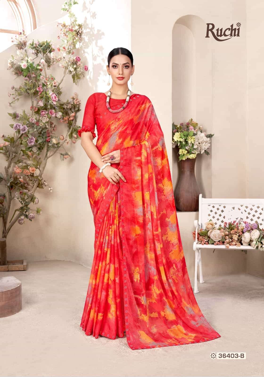 Ruchi Sarees presents Vanilla Vol-11 36401 Colors Sarees catalog Collection 