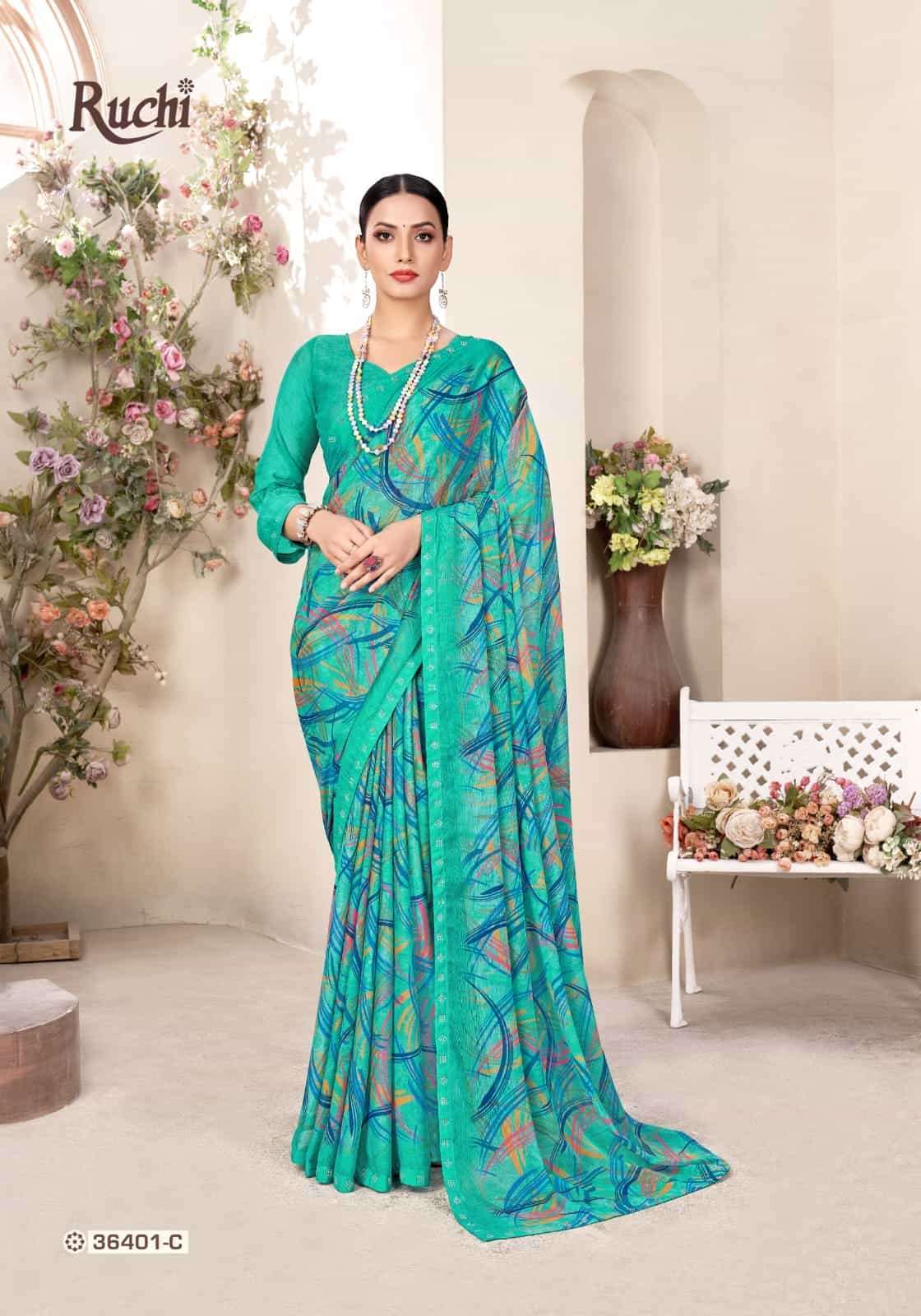 Ruchi Sarees presents Vanilla Vol-11 36401 Colors Sarees catalog Collection 
