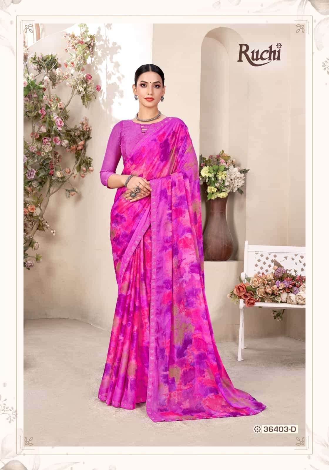 Ruchi Sarees presents Vanilla Vol-11 36401 Colors Sarees catalog Collection 