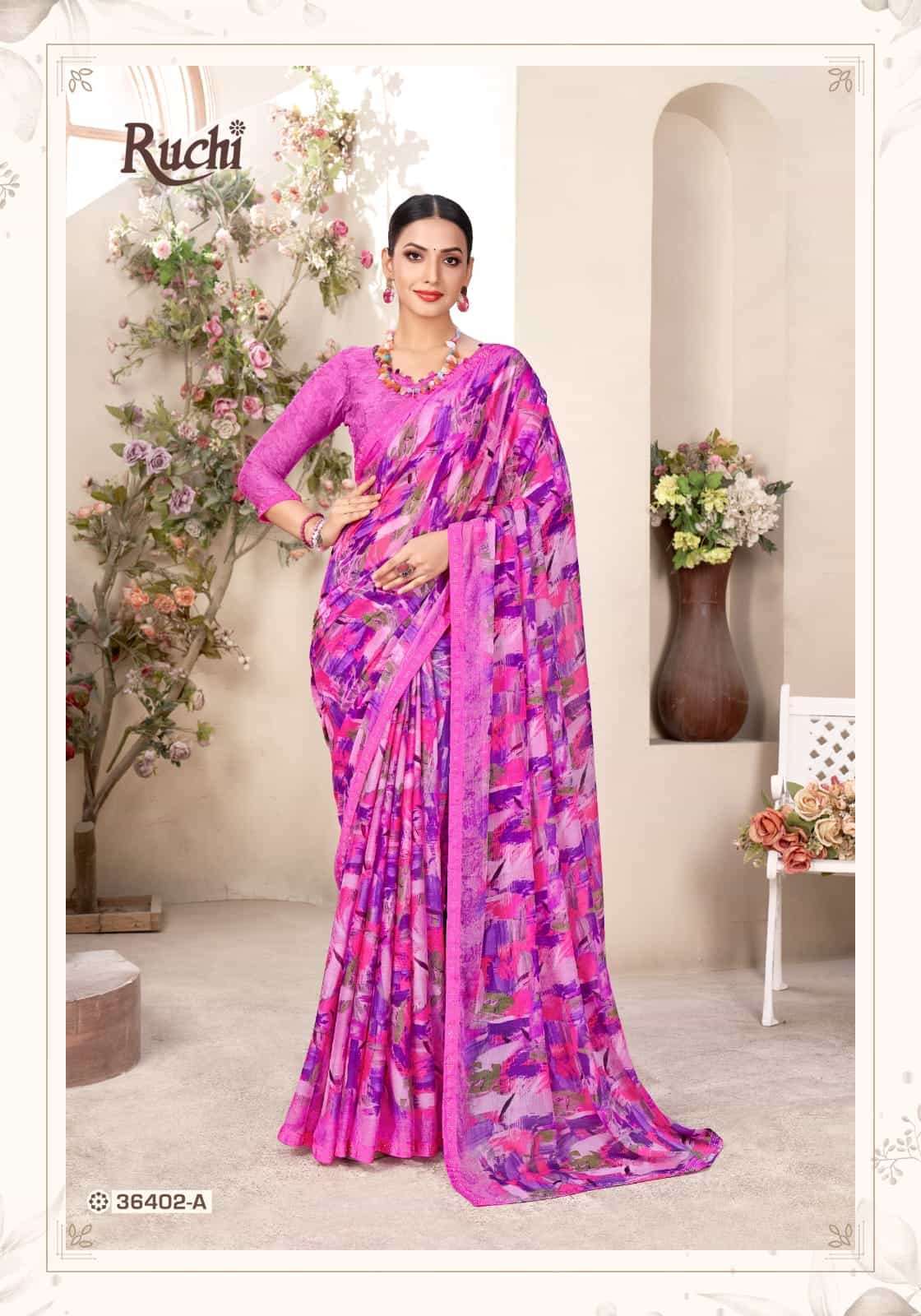 Ruchi Sarees presents Vanilla Vol-11 36401 Colors Sarees catalog Collection 