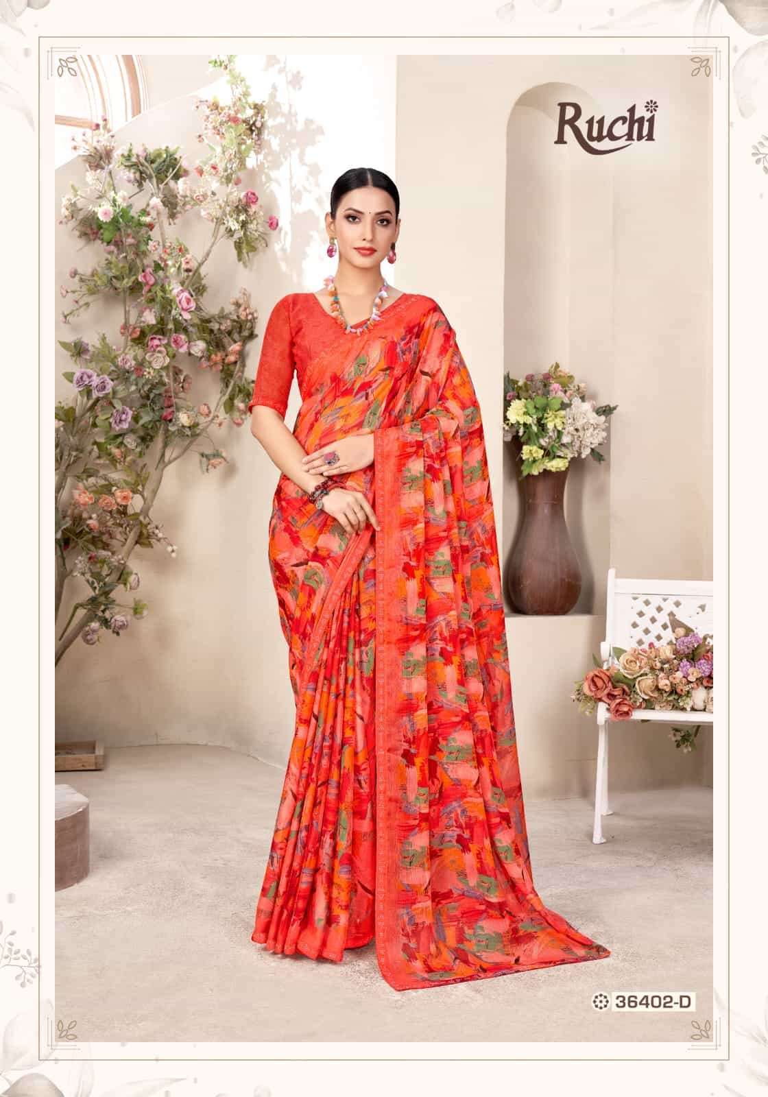 Ruchi Sarees presents Vanilla Vol-11 36401 Colors Sarees catalog Collection 