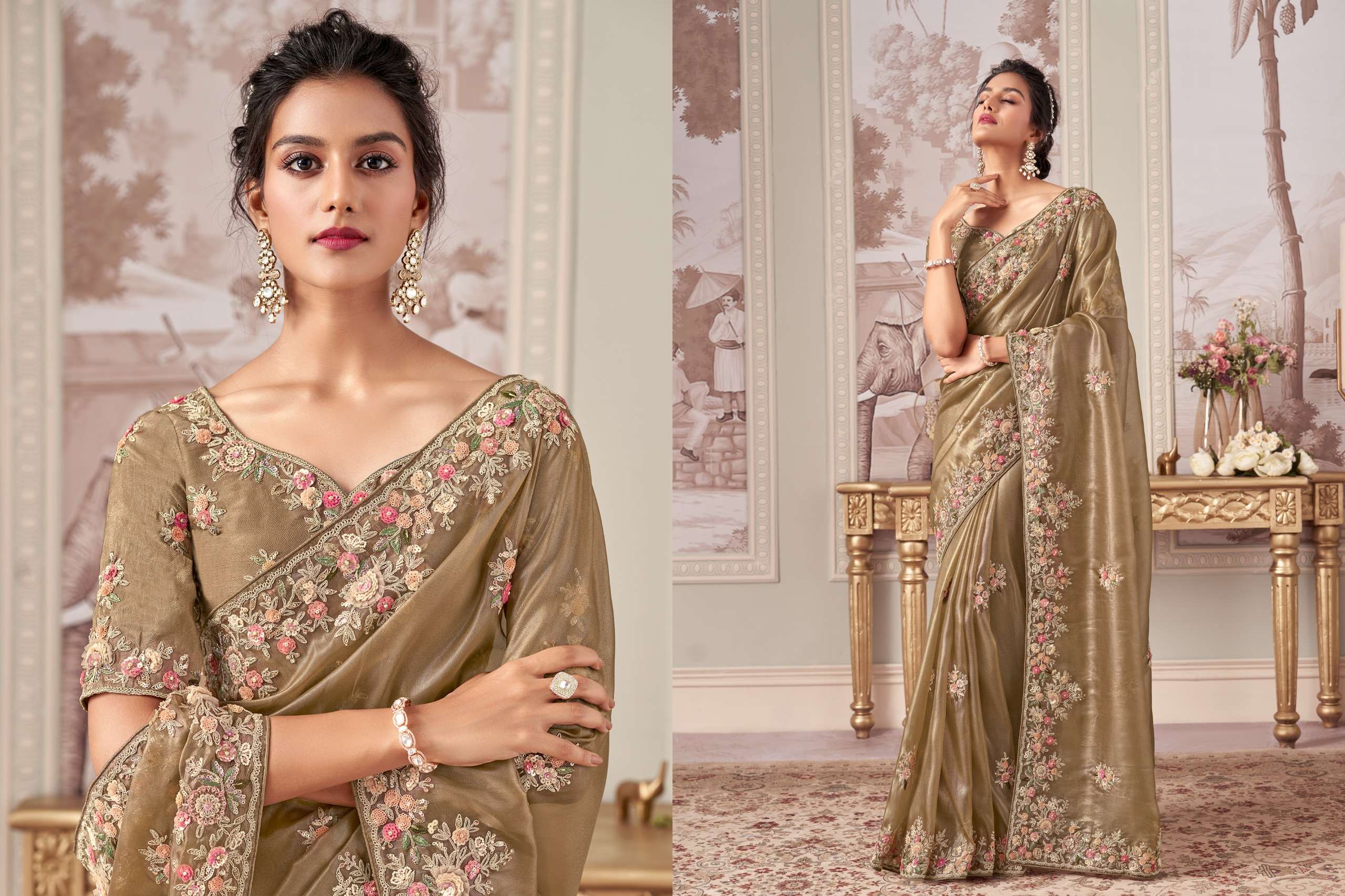 Sanjana Lifestyle Presents Wedding Wibe Fancy Ethnic Sarees Catalog Wholesaler And Exporter 