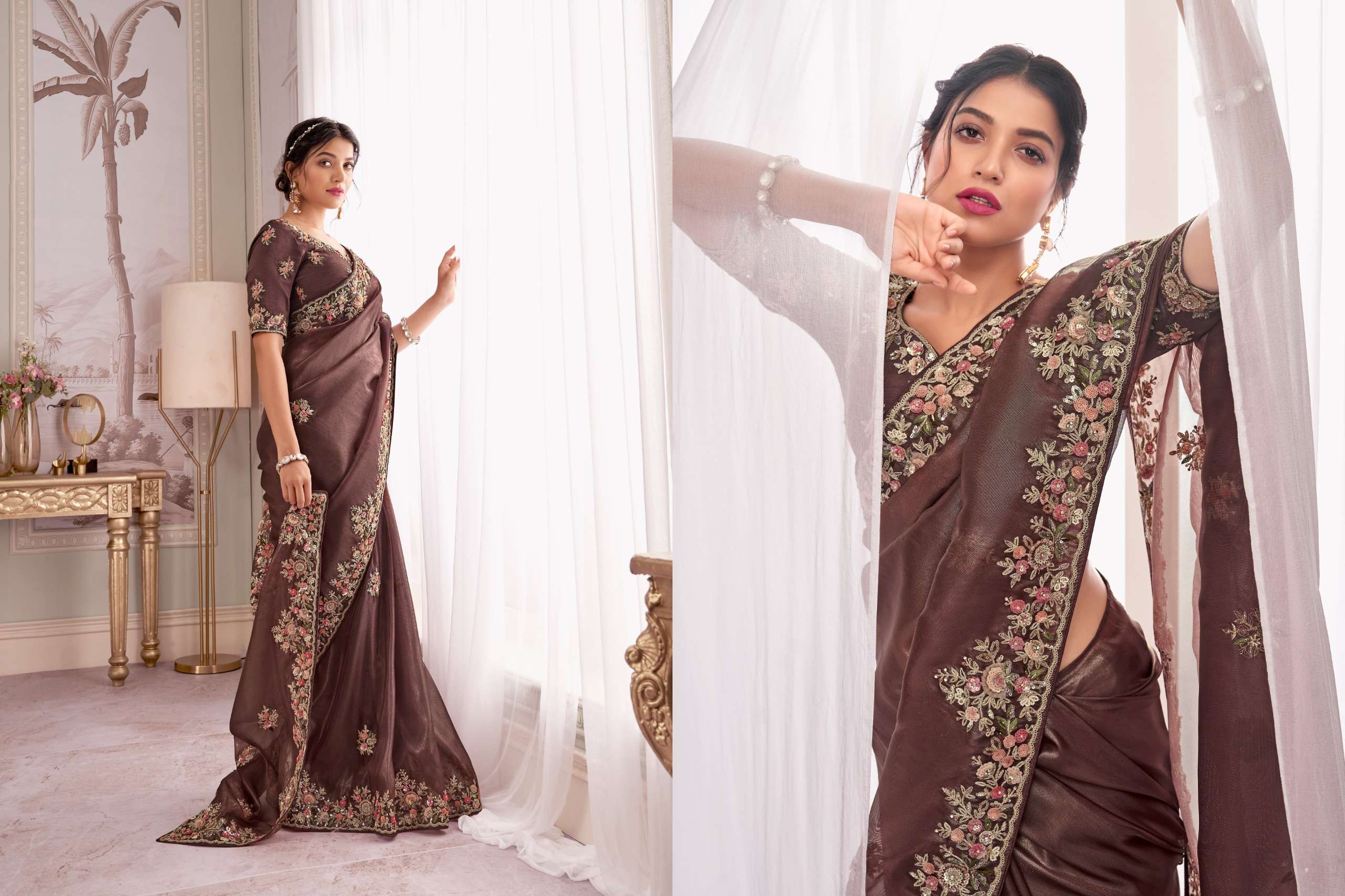 Sanjana Lifestyle Presents Wedding Wibe Fancy Ethnic Sarees Catalog Wholesaler And Exporter 