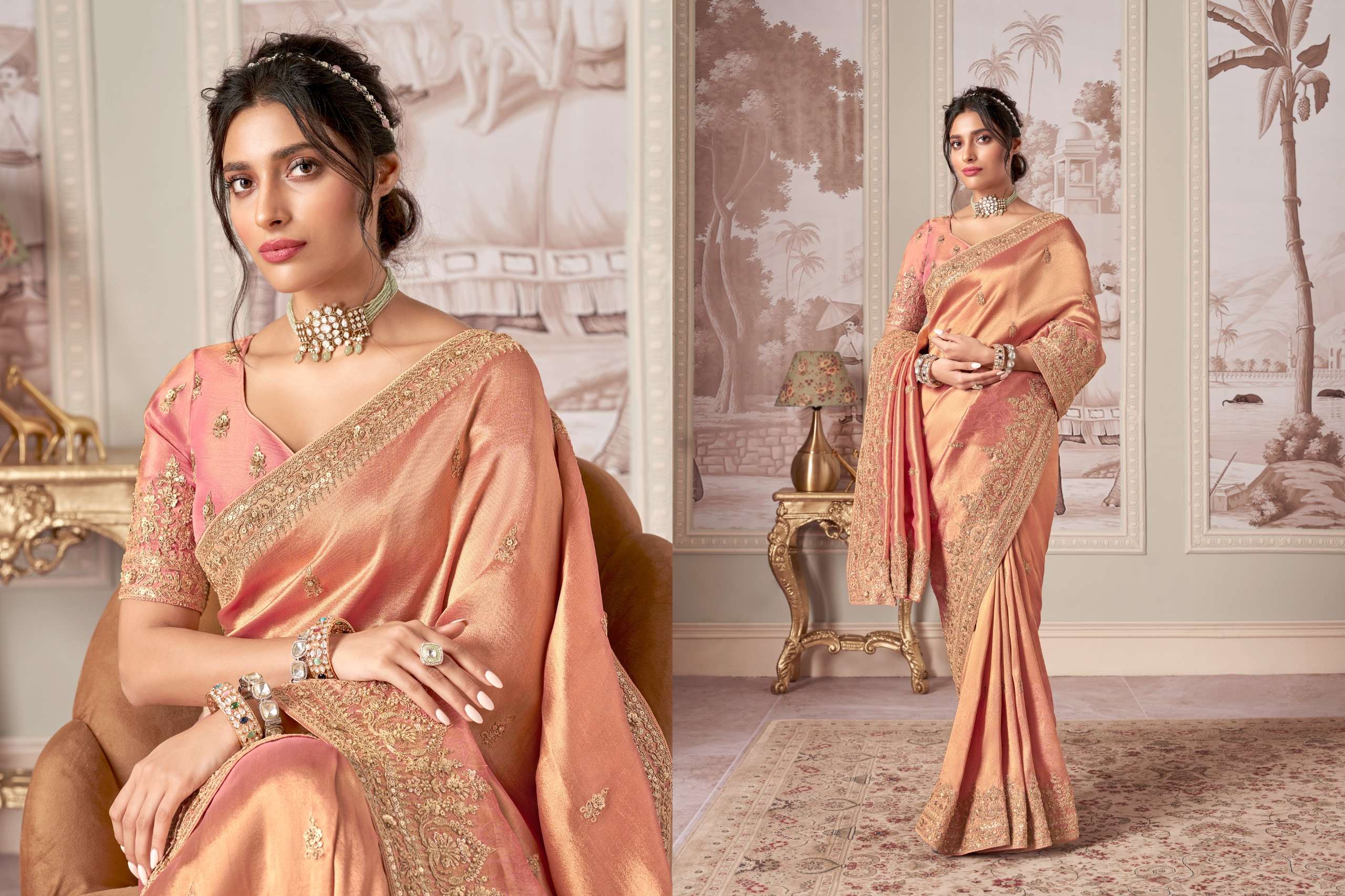 Sanjana Lifestyle Presents Wedding Wibe Fancy Ethnic Sarees Catalog Wholesaler And Exporter 