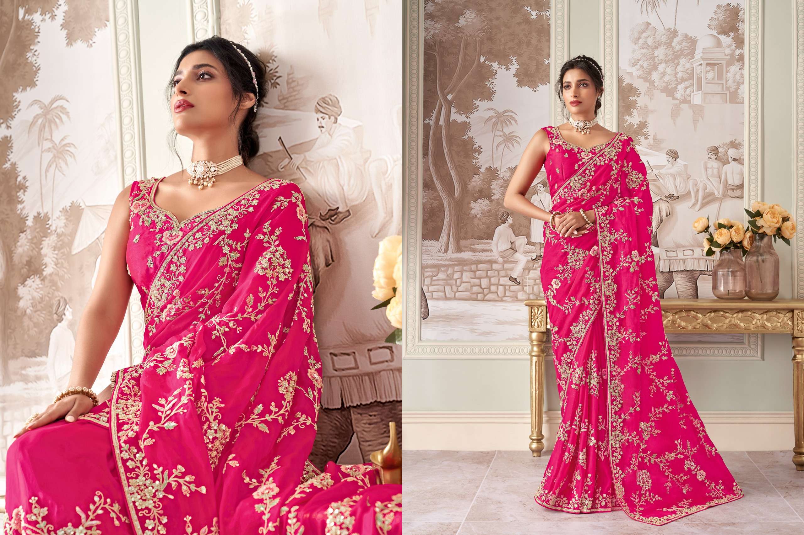 Sanjana Lifestyle Presents Wedding Wibe Fancy Ethnic Sarees Catalog Wholesaler And Exporter 