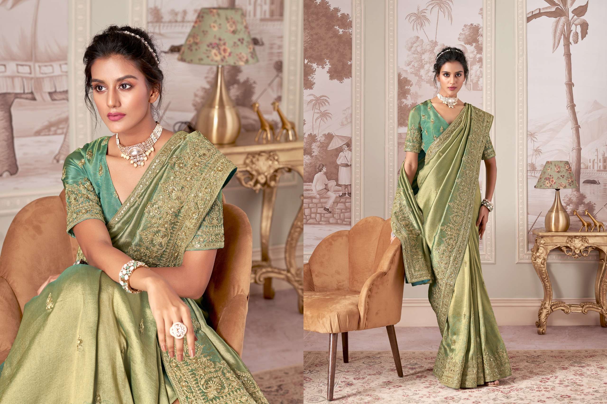 Sanjana Lifestyle Presents Wedding Wibe Fancy Ethnic Sarees Catalog Wholesaler And Exporter 