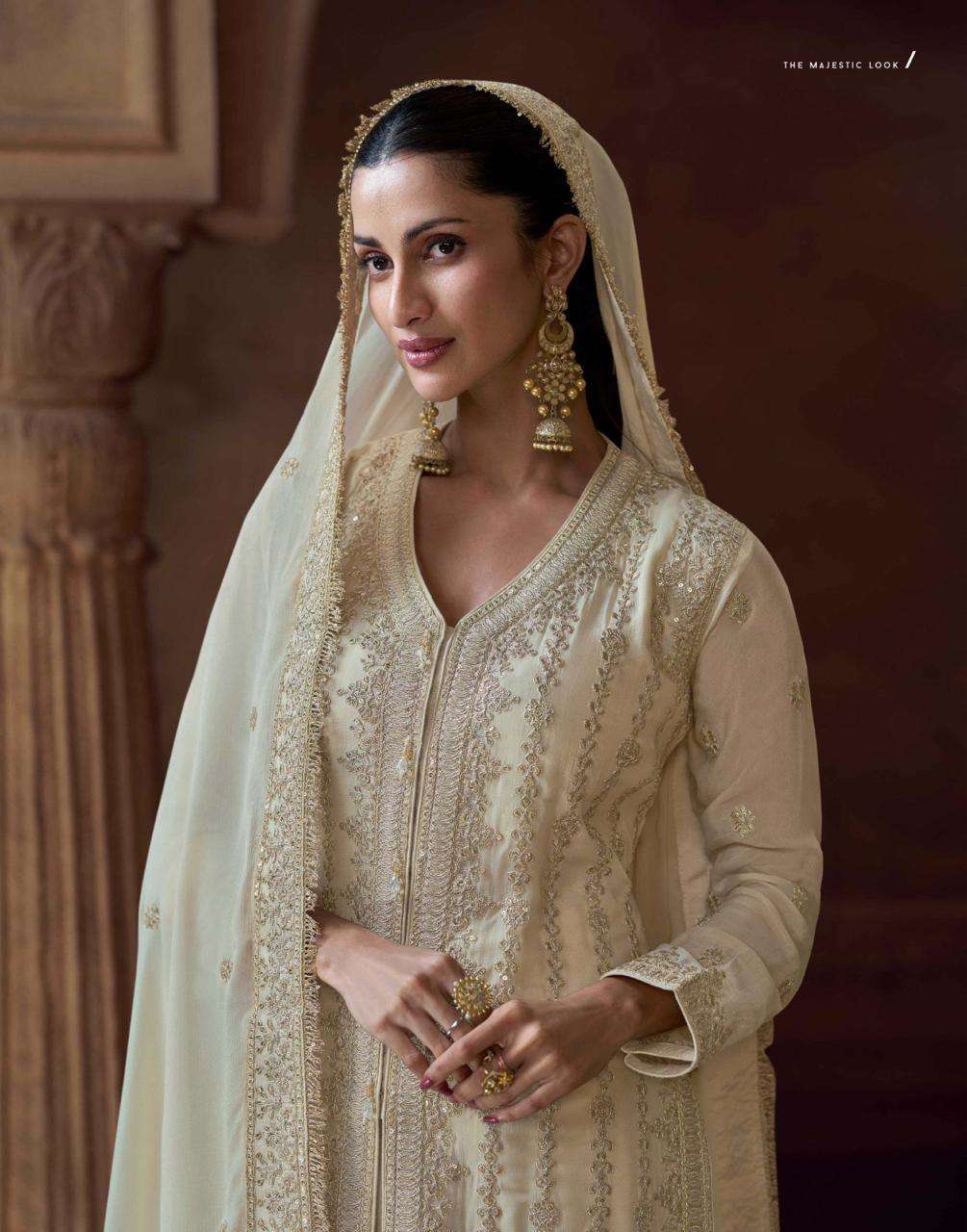 Sayuri Designer Presents Alemzeb Readymade Chinon Silk Suits Catalog Wholesaler And Exporter in surat