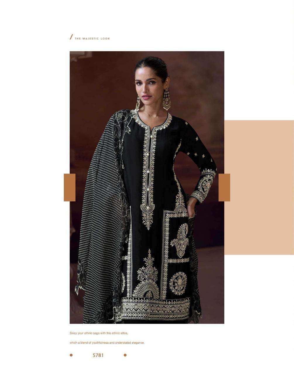Sayuri Designer Presents Alemzeb Readymade Chinon Silk Suits Catalog Wholesaler And Exporter in surat