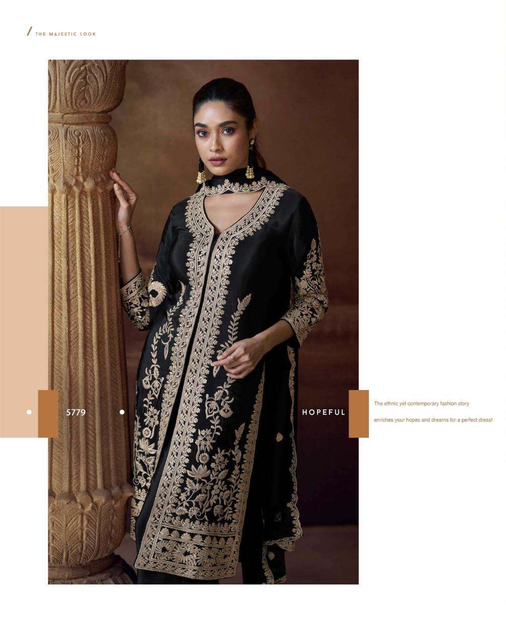 Sayuri Designer Presents Alemzeb Readymade Chinon Silk Suits Catalog Wholesaler And Exporter in surat