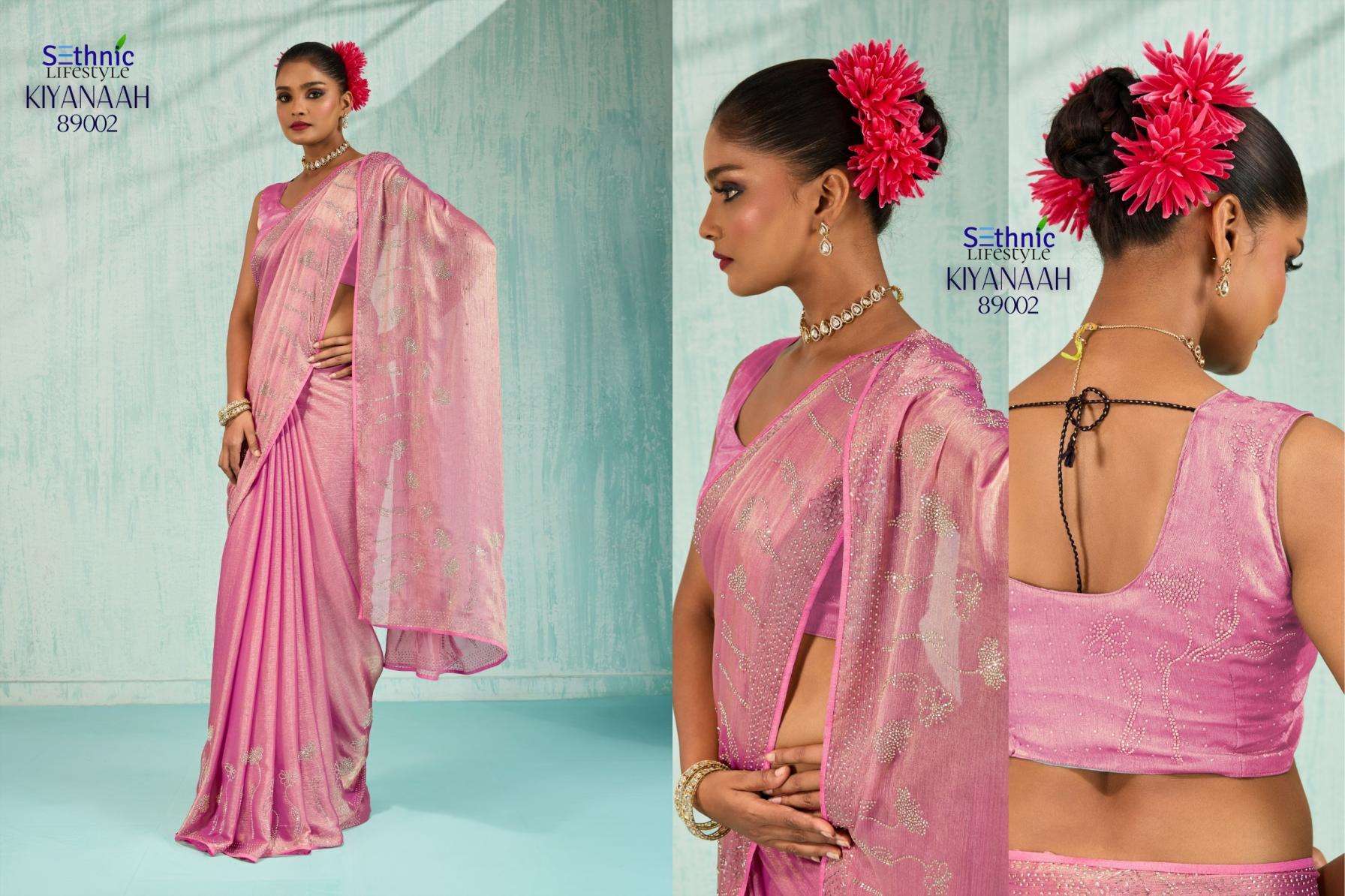 Sethnic Lifestyle Presents Kiyanaah Festive Wear Claasy Bold Sarees Catalog Wholesaler And Exporter 