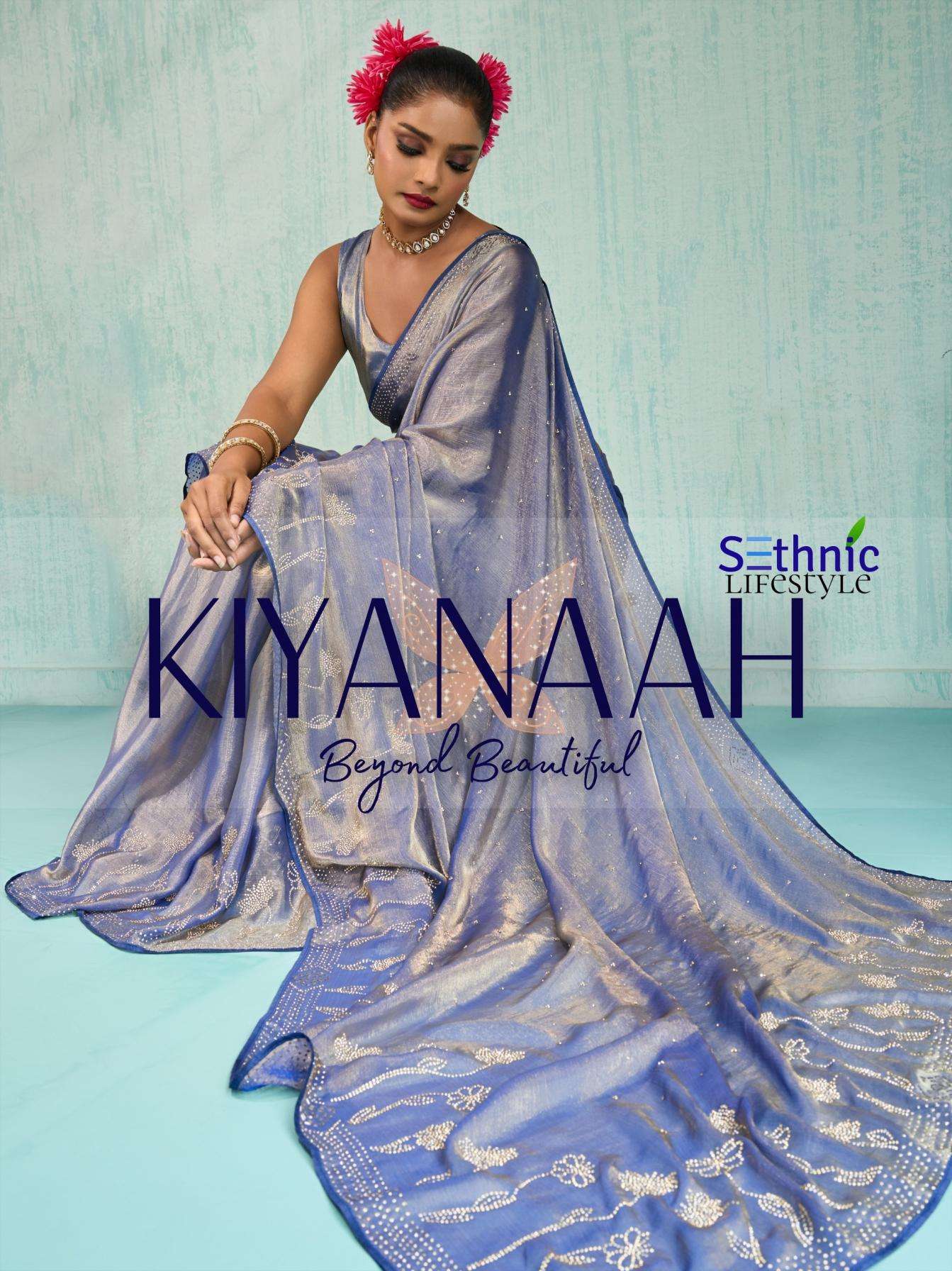 Sethnic Lifestyle Presents Kiyanaah Festive Wear Claasy Bold Sarees Catalog Wholesaler And Exporter 