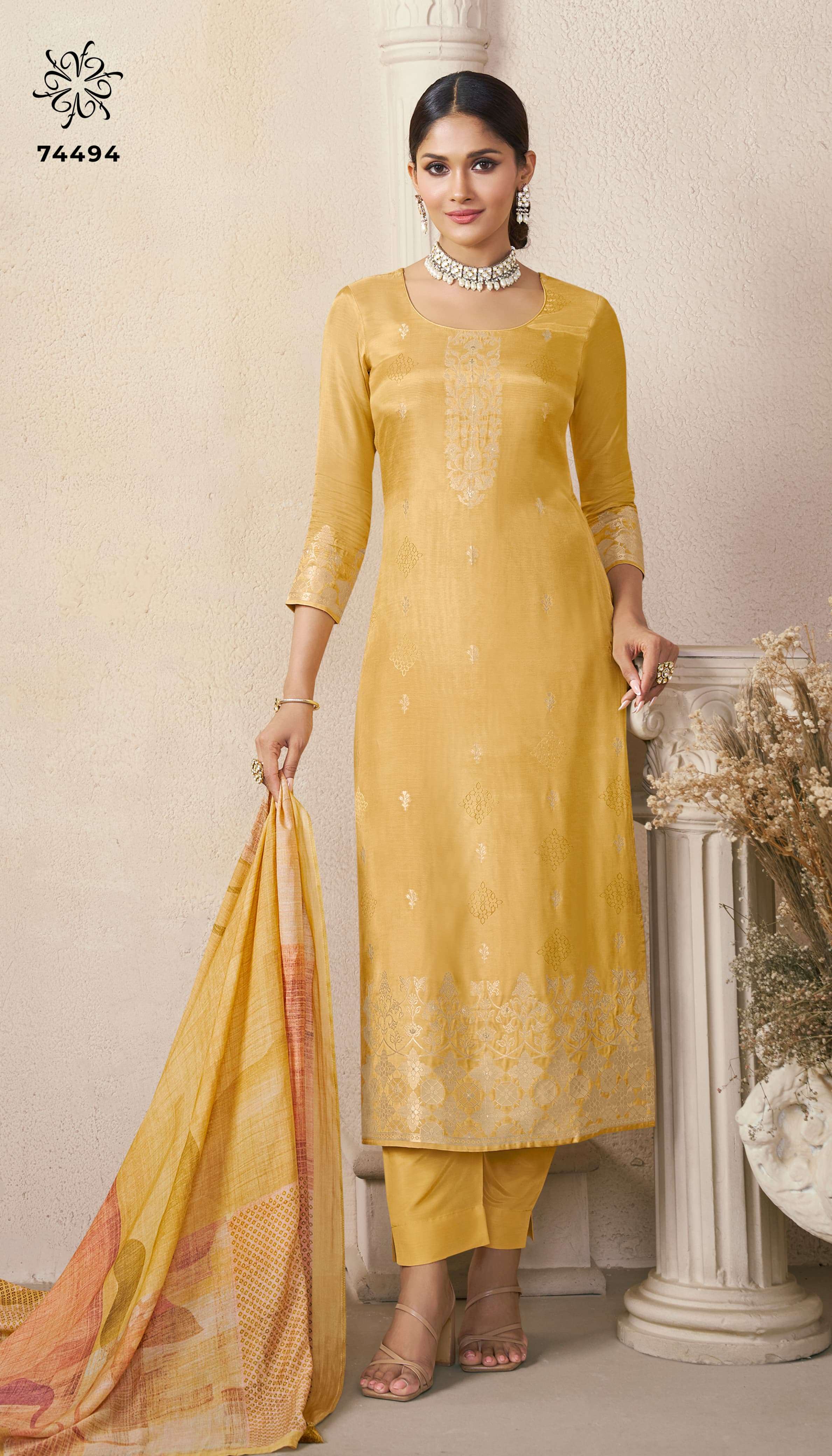 VINAY PRESENTS NAVYA ANARKALI AND STREIGHT SALWAR SUITS CATALOG WHOLESALER AND EXPORTER IN SURAT