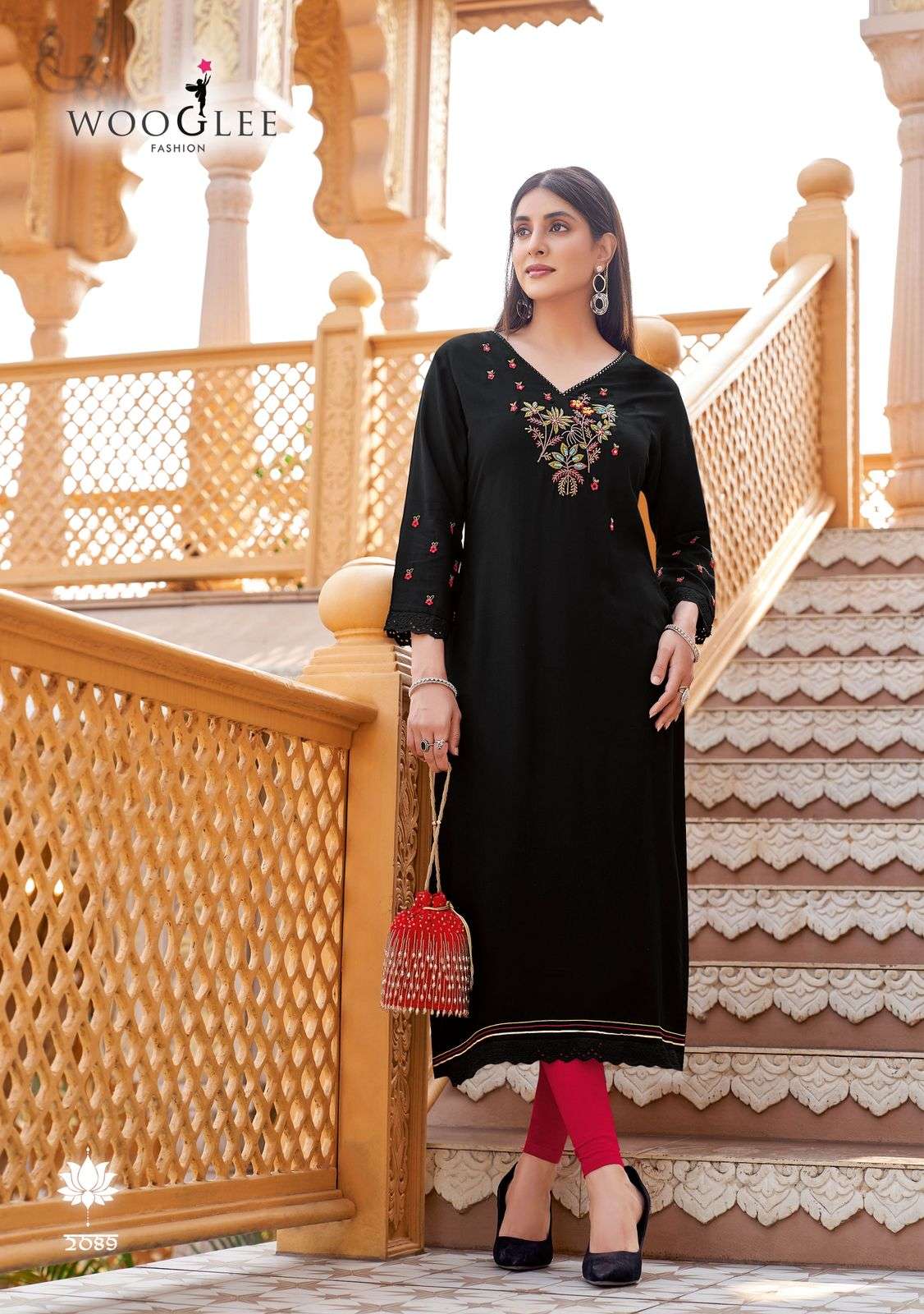 Wooglee Presents Barbella Vol-13 Rayon Readymade Womens Indian Kurtis Catalog Wholesaler And Exporter in surat