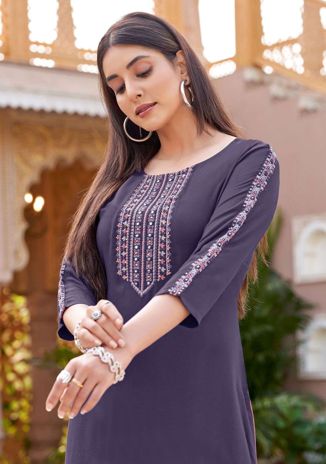 Wooglee Presents Barbella Vol-13 Rayon Readymade Womens Indian Kurtis Catalog Wholesaler And Exporter in surat
