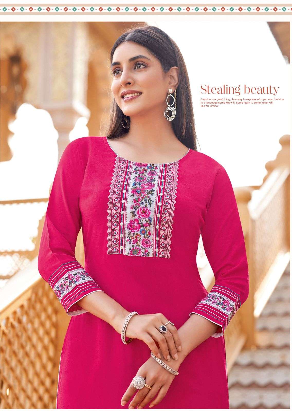 Wooglee Presents Barbella Vol-13 Rayon Readymade Womens Indian Kurtis Catalog Wholesaler And Exporter in surat