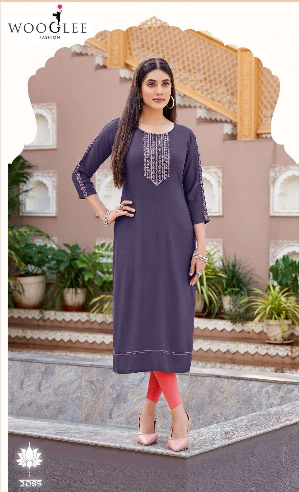 Wooglee Presents Barbella Vol-13 Rayon Readymade Womens Indian Kurtis Catalog Wholesaler And Exporter in surat