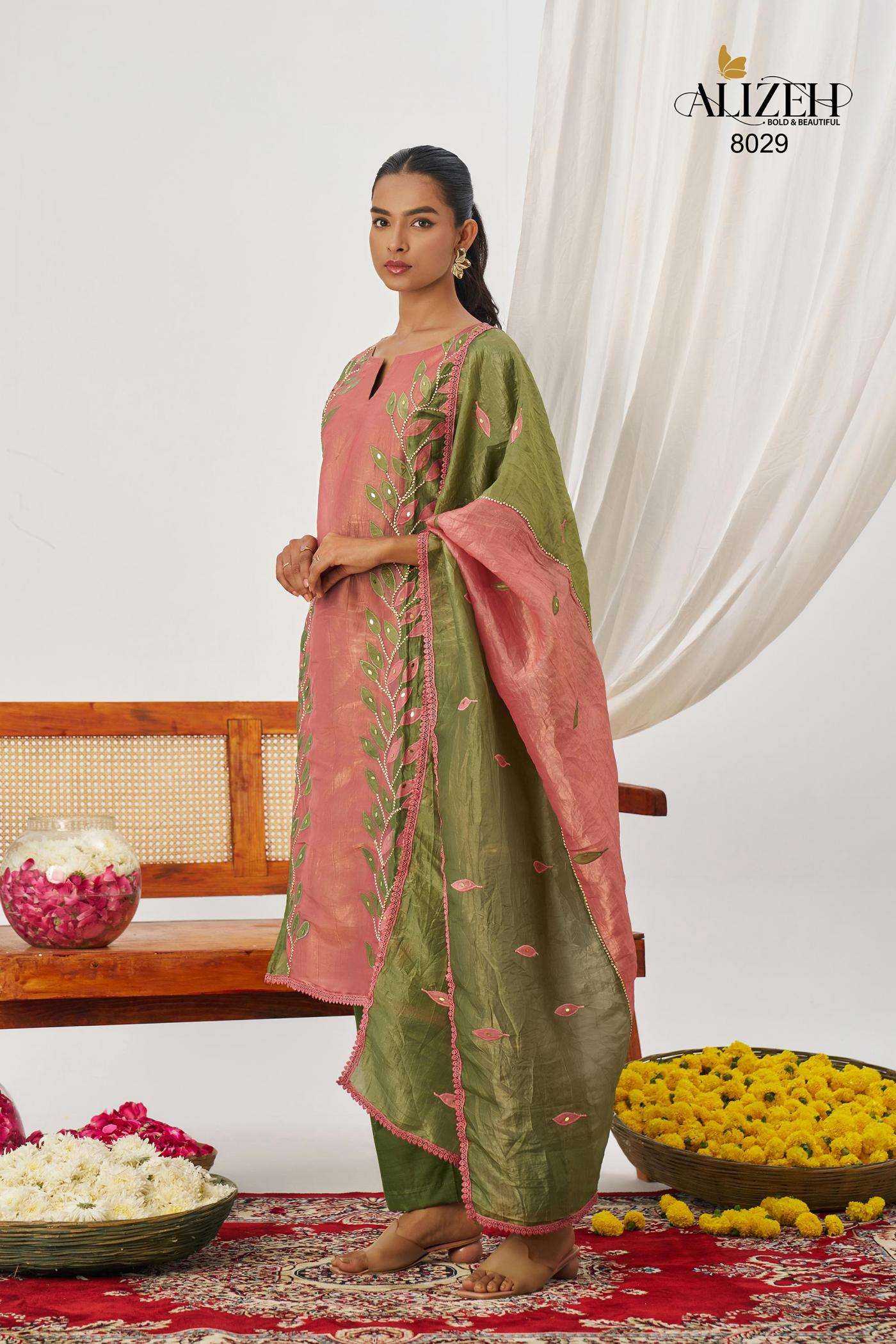 ALIZEH PRESNTS PHOOL READYMADE STYLIST FANCY CRUSH 3PCS KURTIS CATALOG WHOLESALER AND EXPORTER IN SURAT 