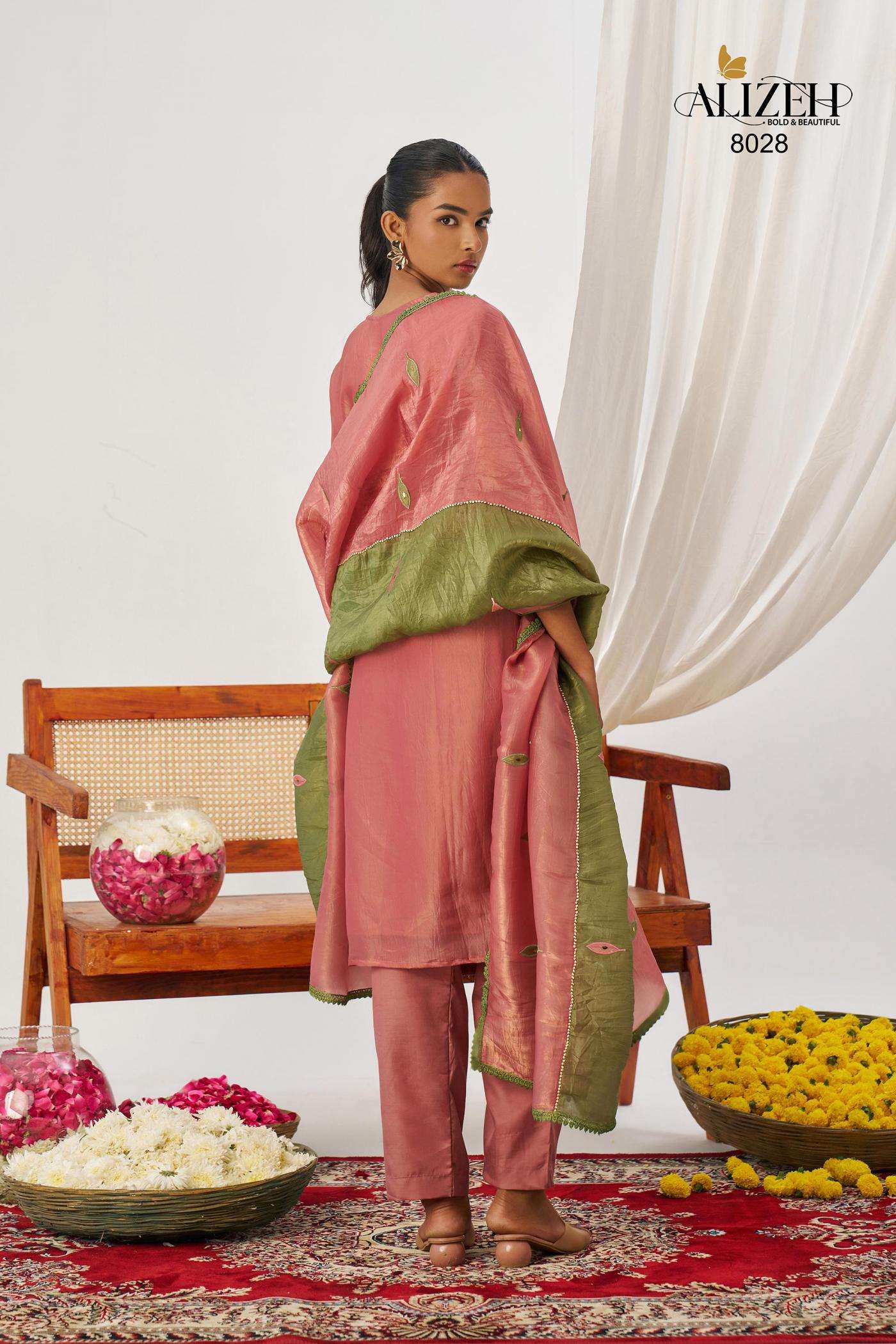 ALIZEH PRESNTS PHOOL READYMADE STYLIST FANCY CRUSH 3PCS KURTIS CATALOG WHOLESALER AND EXPORTER IN SURAT 