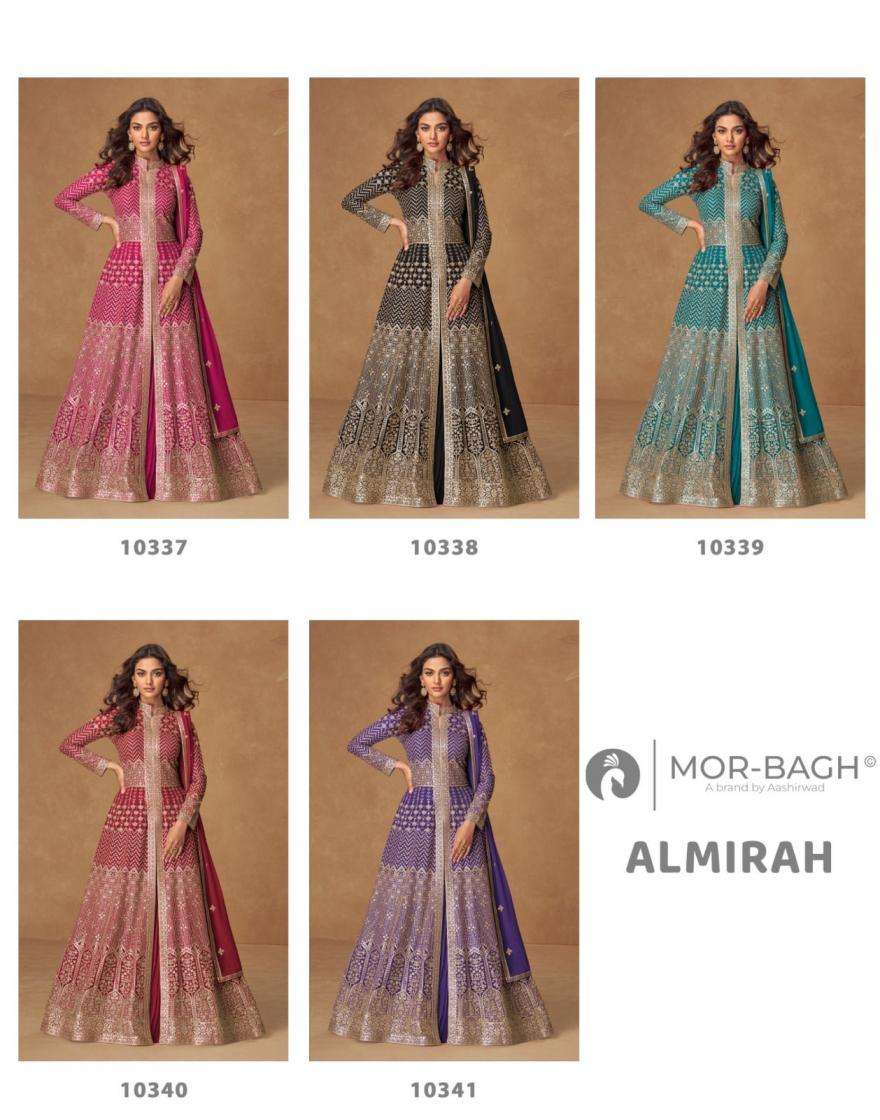 Ashirwad Creation Presents Almirah Georgette Readymade Designer Skirt Kurti With Dupatta Catalog Wholesaler And Exporter 