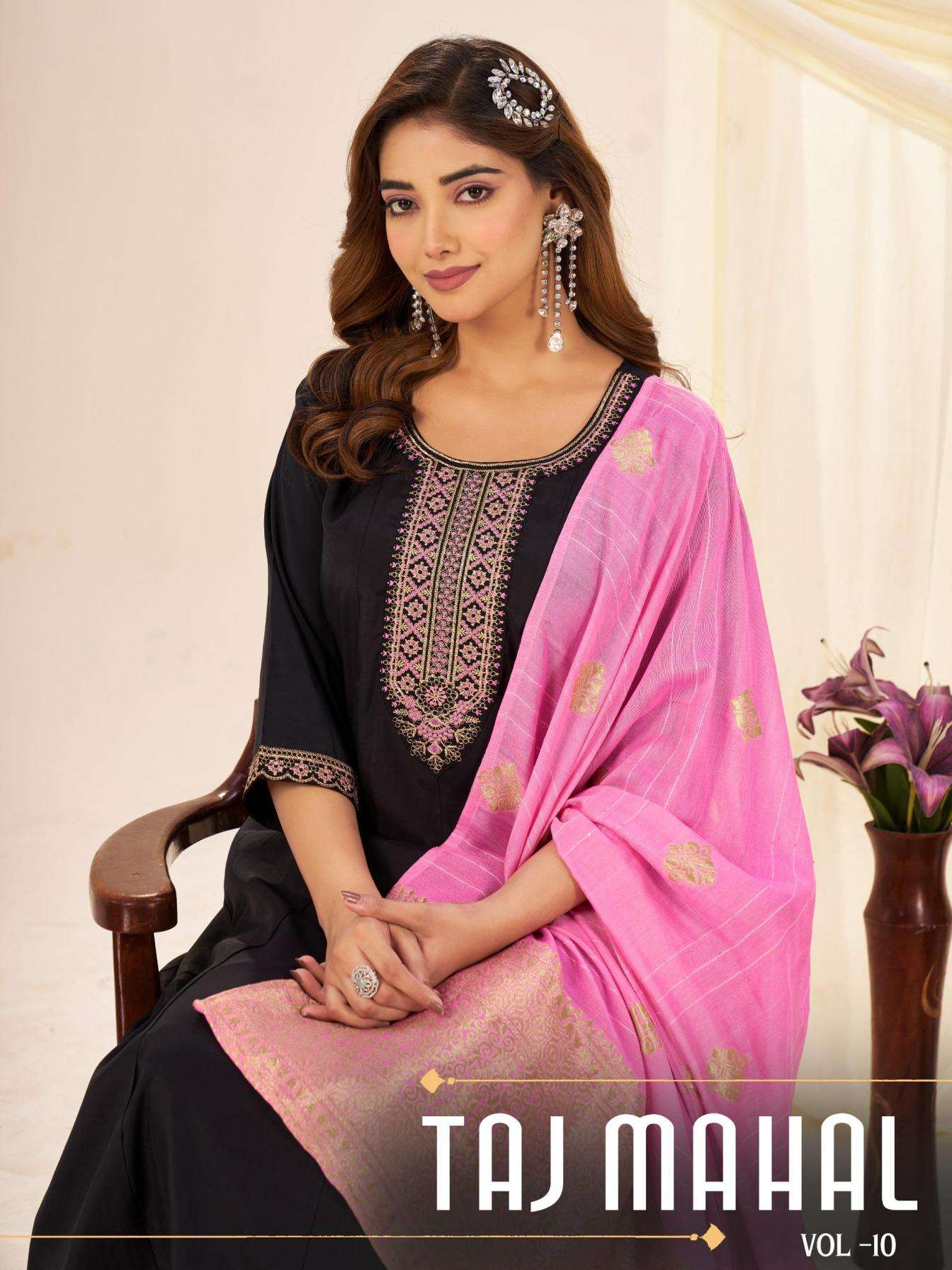 BLUE HILLS PRESENTS TAJ MAHAL VOL-10 ROMAN SILK READYMADE PLUS SIZE SUIT FOR WOMEN CATALOG  WHOLESALER AND EXPORTER IN SURAT