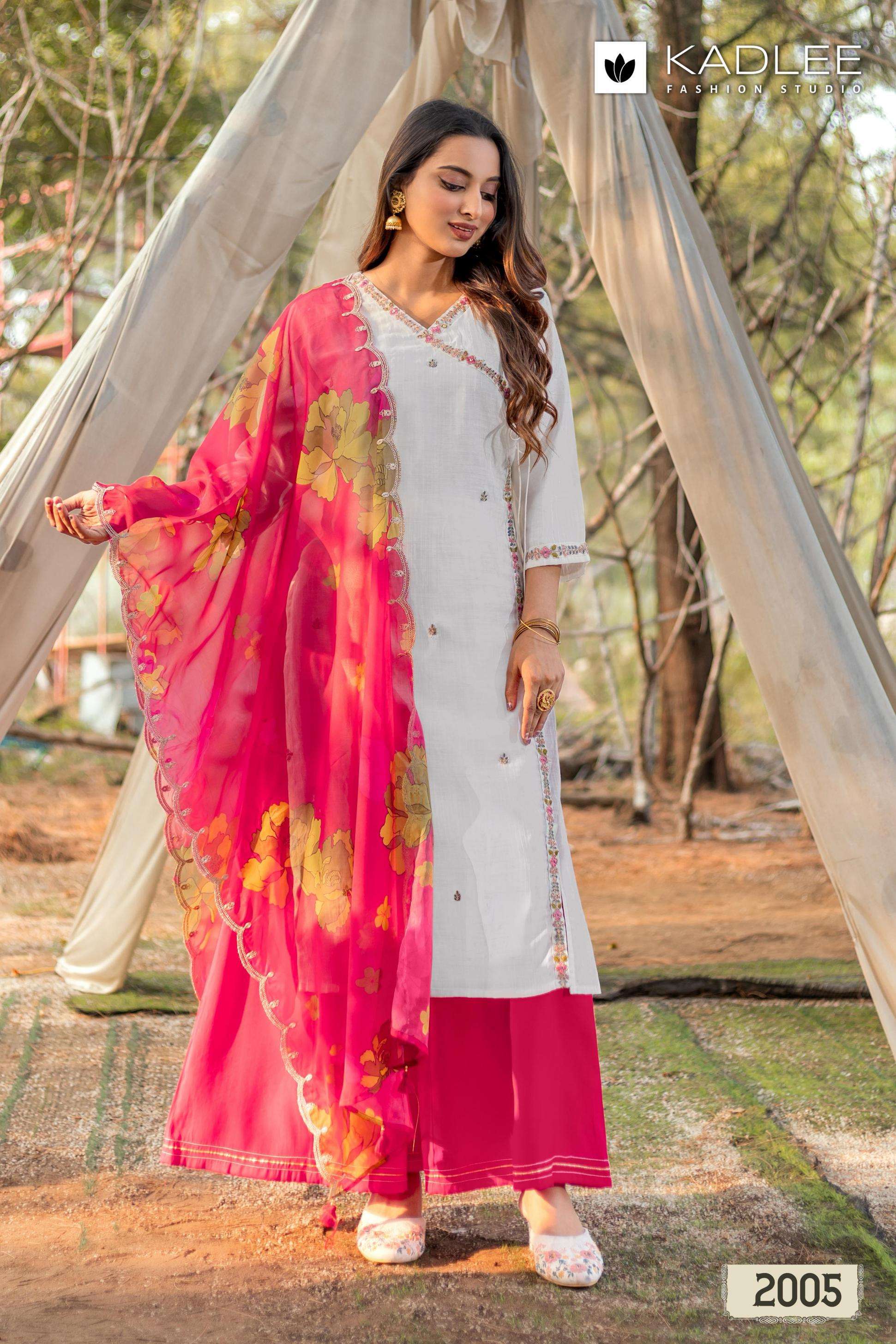 Kadlee Presents Ranisa 3pcs Readymade Top Bottom And Dupatta Catalog Wholesaler And Exporter 