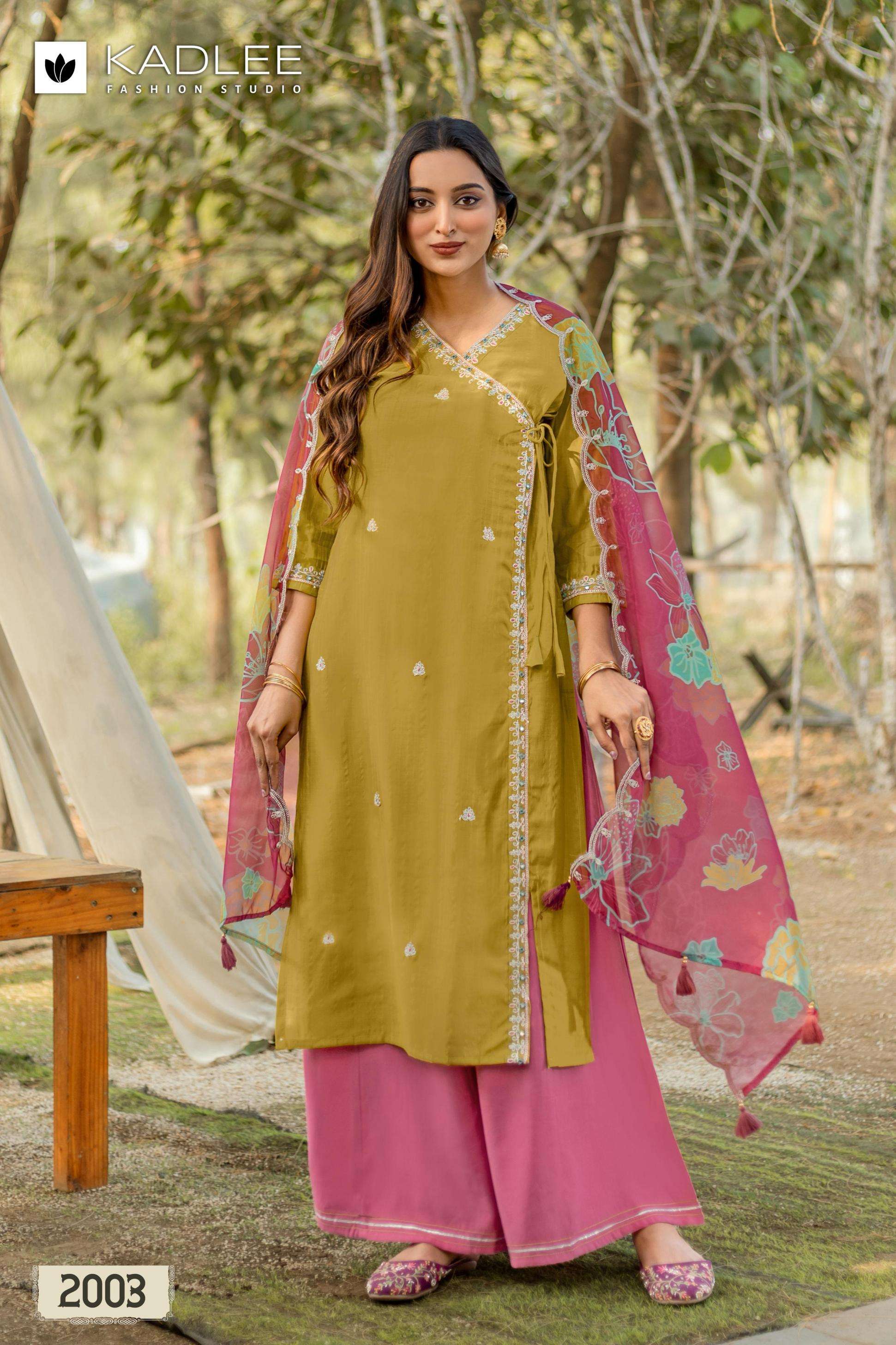 Kadlee Presents Ranisa 3pcs Readymade Top Bottom And Dupatta Catalog Wholesaler And Exporter 