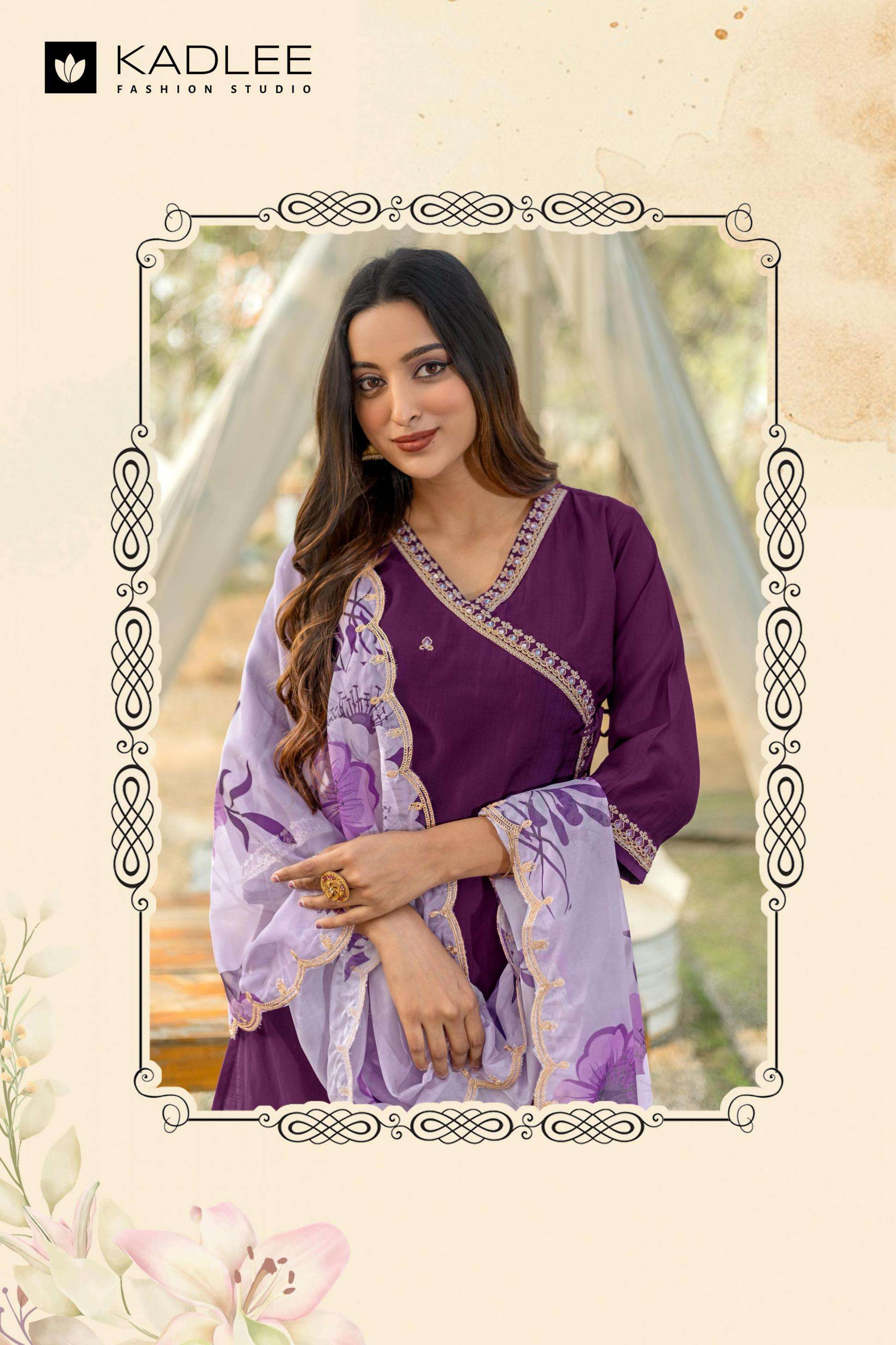 Kadlee Presents Ranisa 3pcs Readymade Top Bottom And Dupatta Catalog Wholesaler And Exporter 