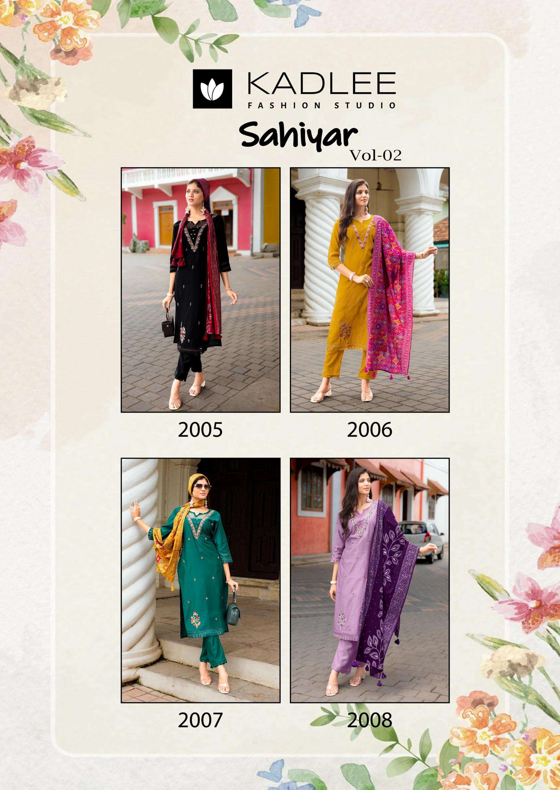 Kadlee Presents sahiyar vol-2 Viscose Weaving Full Stitch Casual Kurtis Catalog Wholesaler And Exporter In Surat