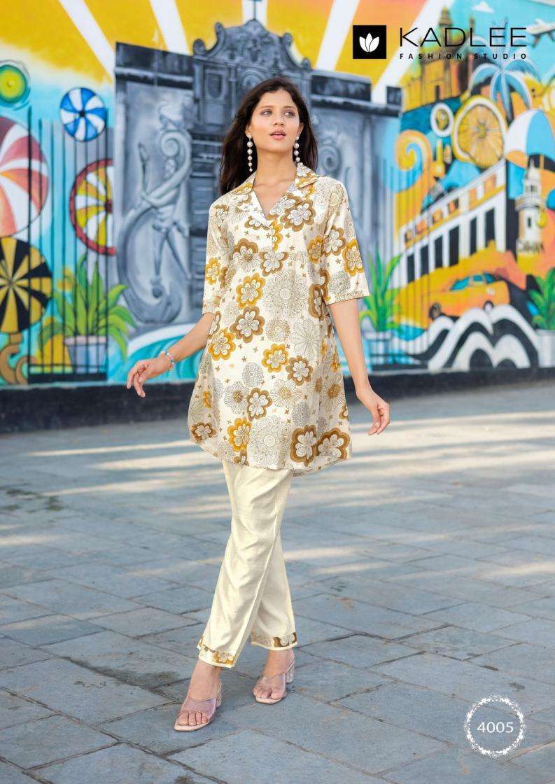 Kadlee Presents Vrunda Vol-2 Vetican Print Readymade Amazing Co-Ord Sets Catalog Wholesaler And Exporter 