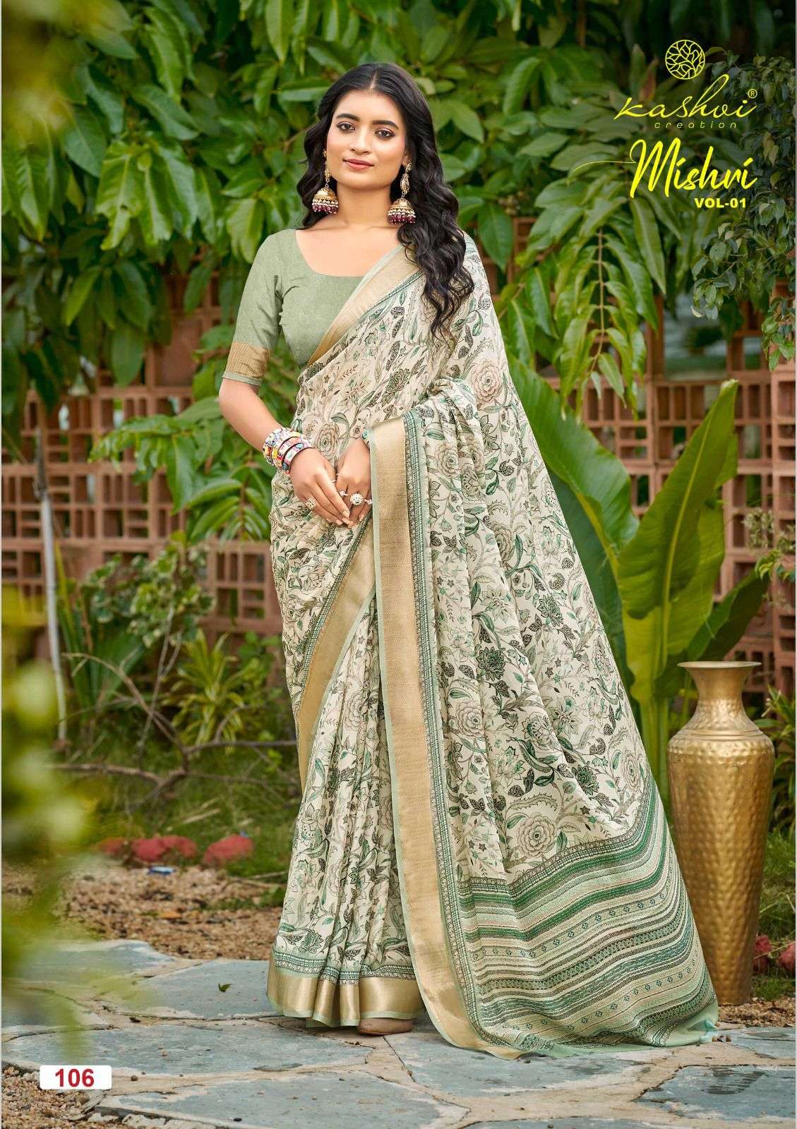Kashvi Creation Presents Mishri Fashionable Sarees Catalog Wholesaler And Exporter in Surat